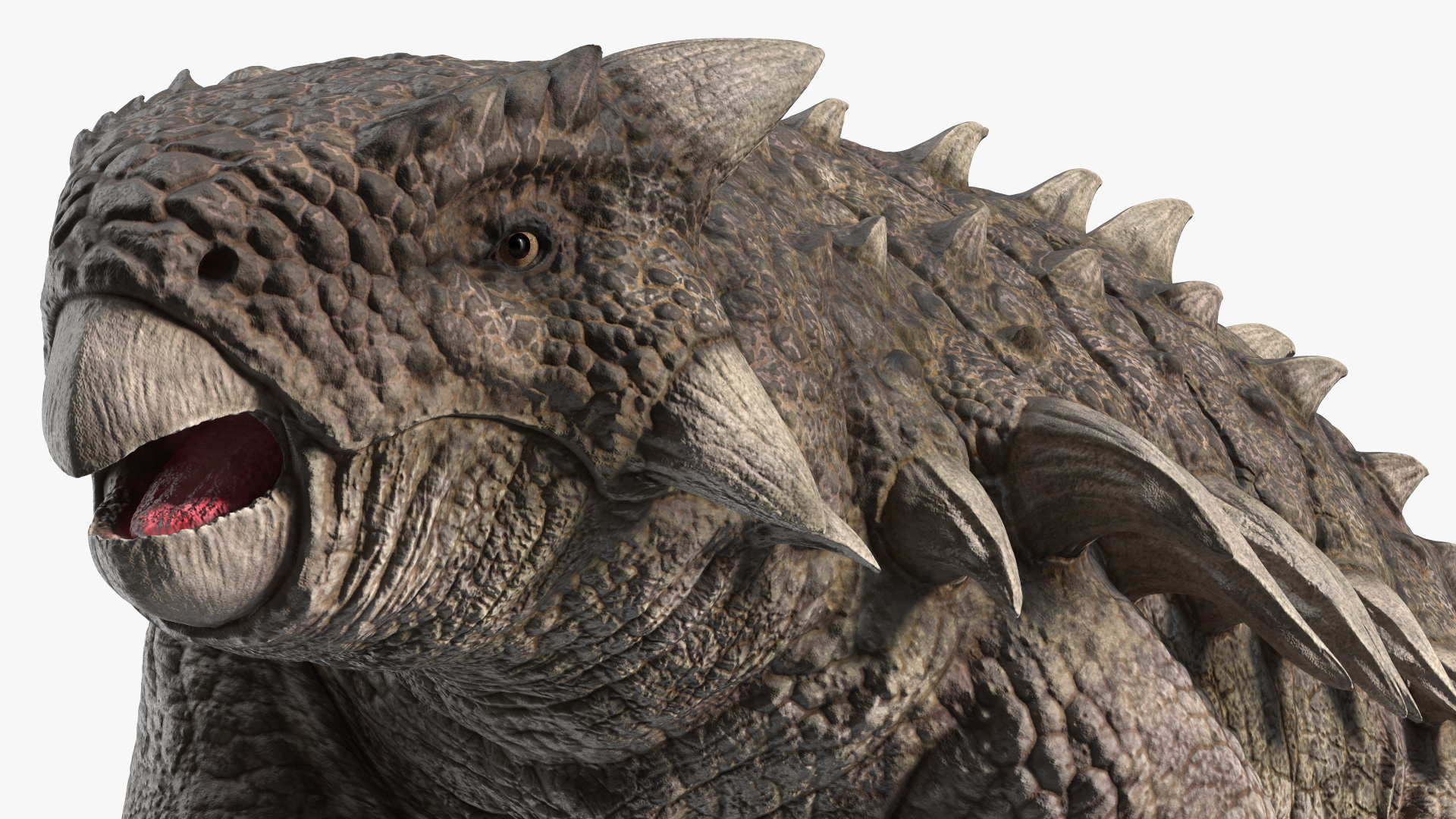 Ankylosaurus Deserted in Walking Pose 3D