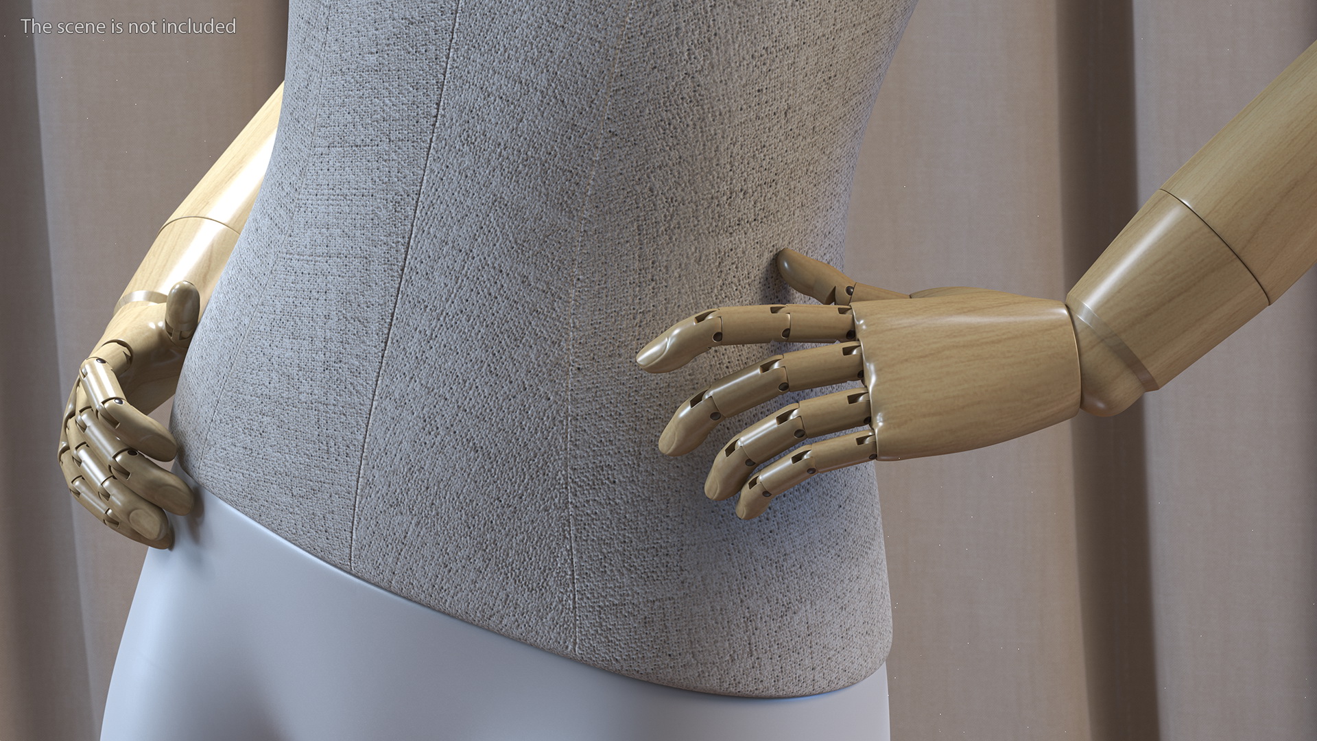 Flexible Female Mannequin Standing Pose 3D model