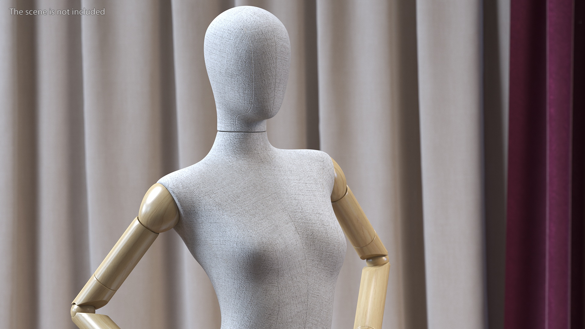 Flexible Female Mannequin Standing Pose 3D model