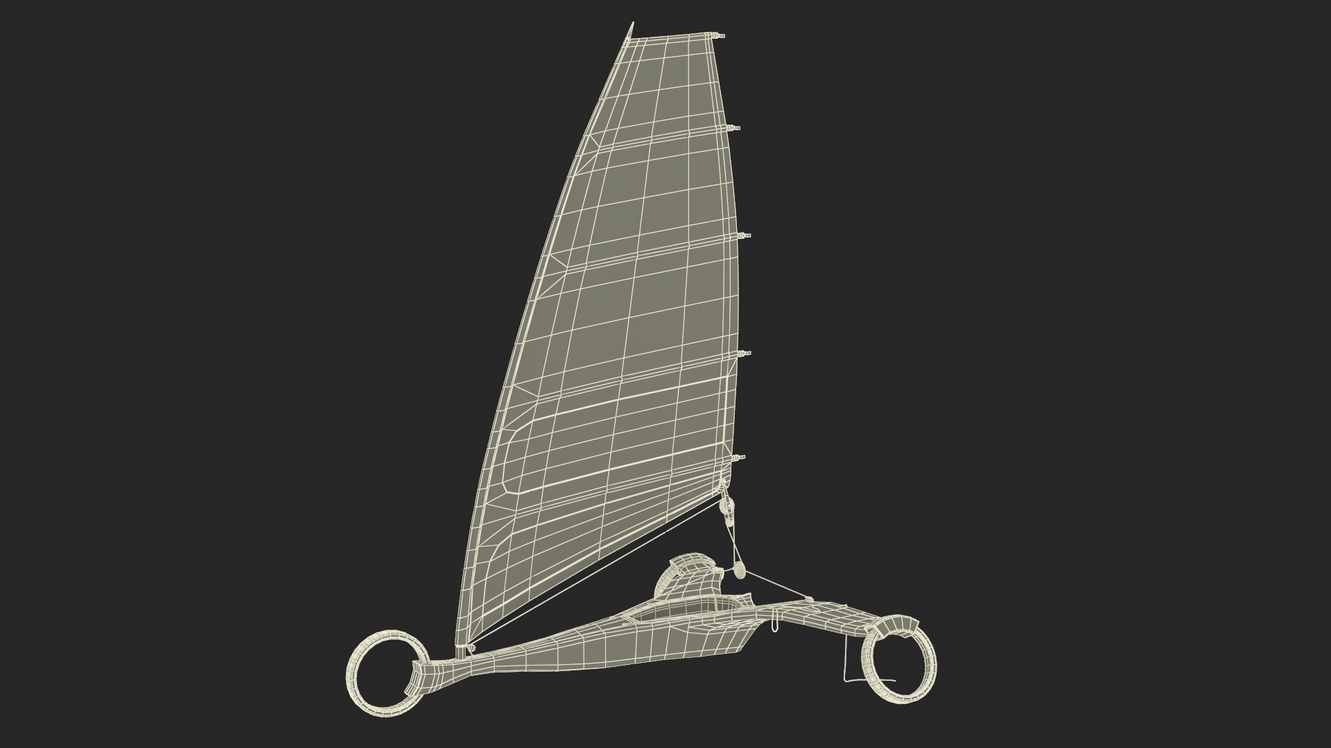 3D Designer Land Sand Yacht Albatros model