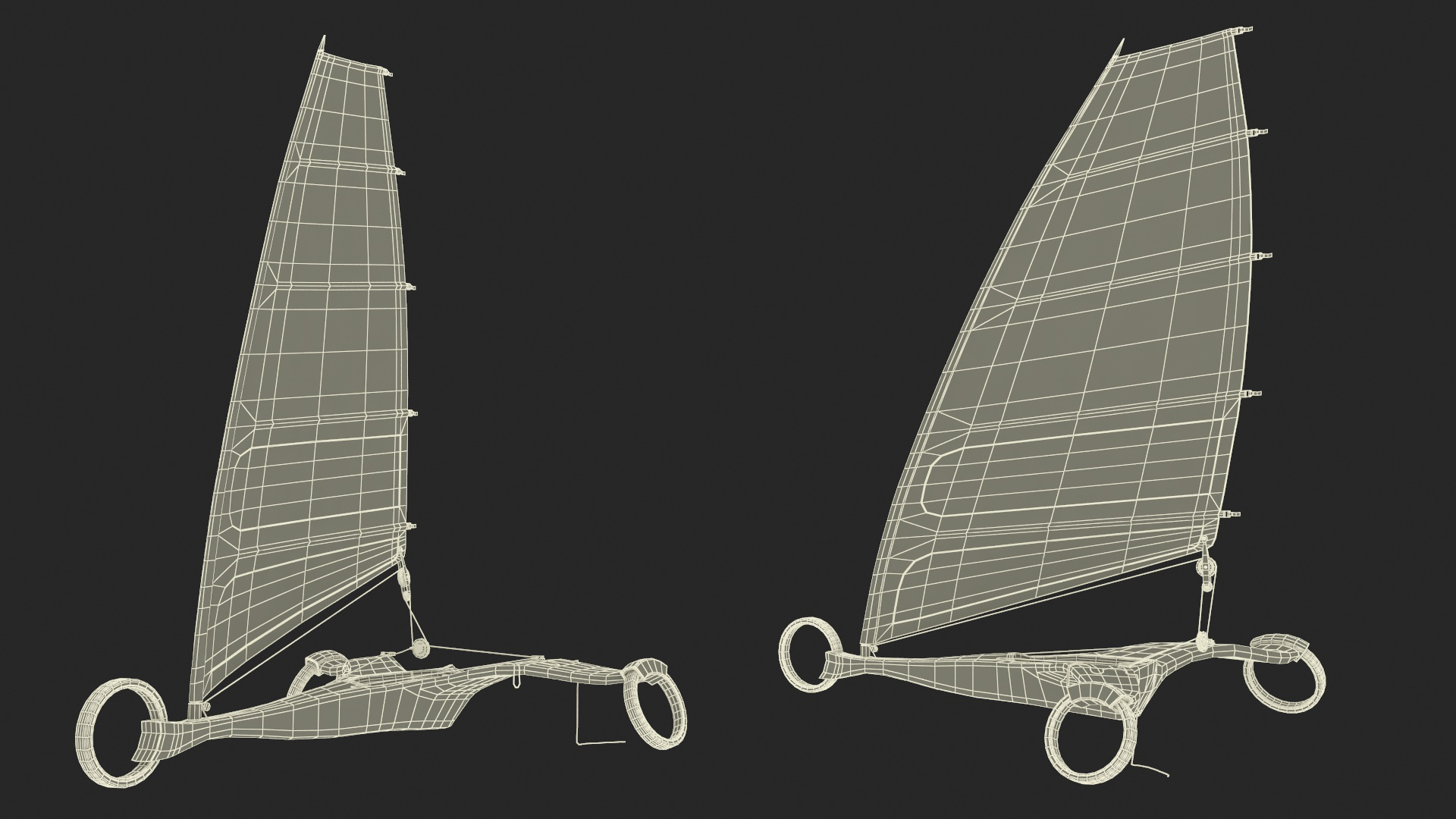 3D Designer Land Sand Yacht Albatros model