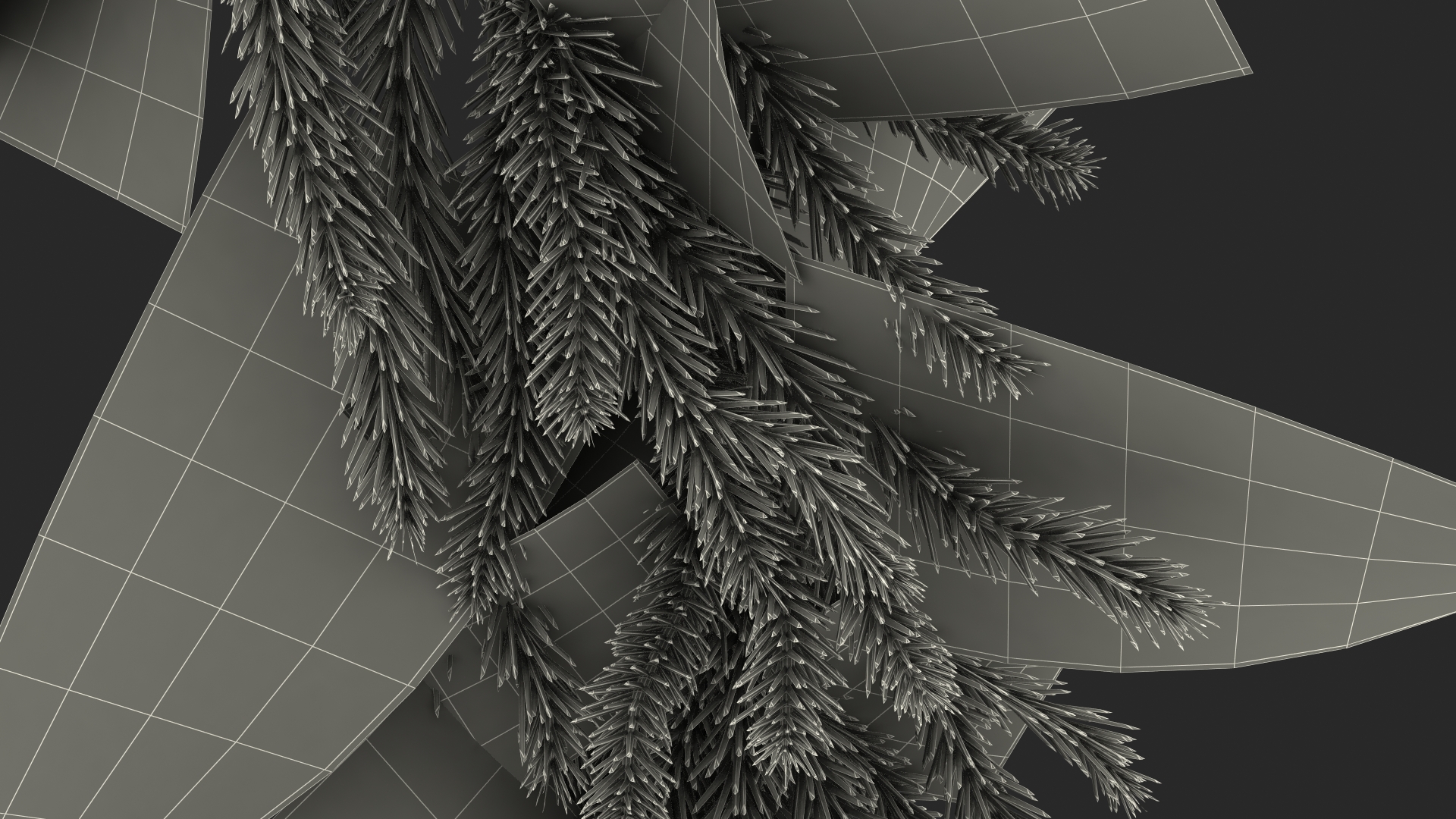 Natural Fir Christmas Wreath Decoration 3D model