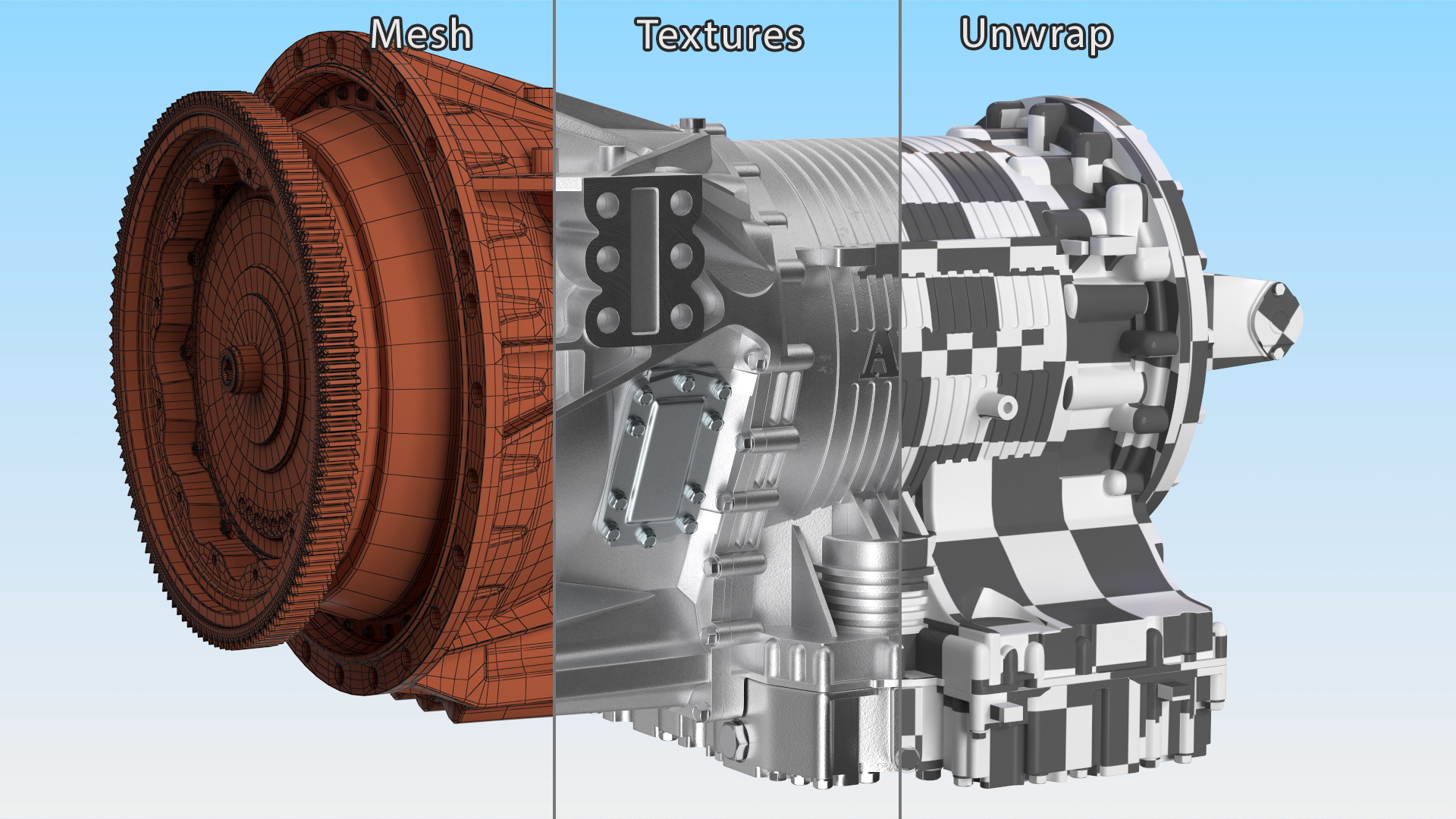 Allison 4000 Heavy-duty Vehicle Transmission 3D model