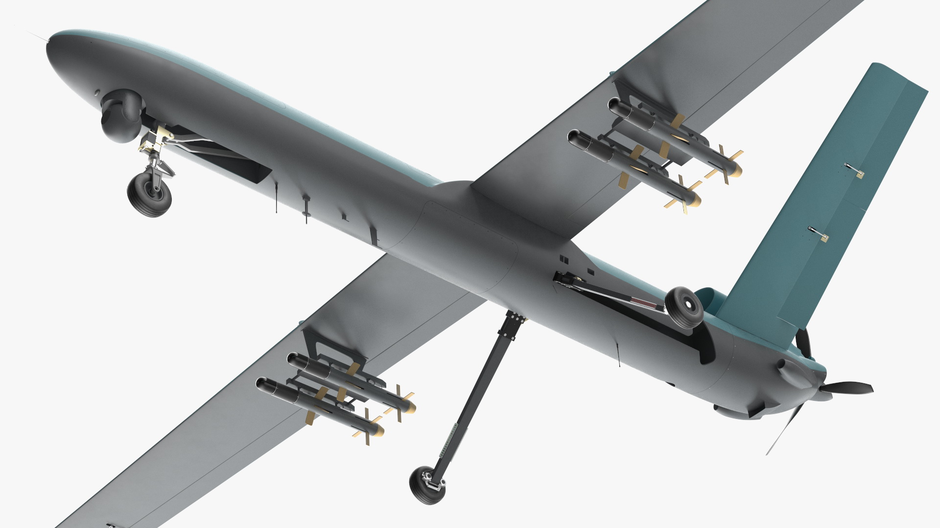 3D Unmanned Combat Drone Rigged model