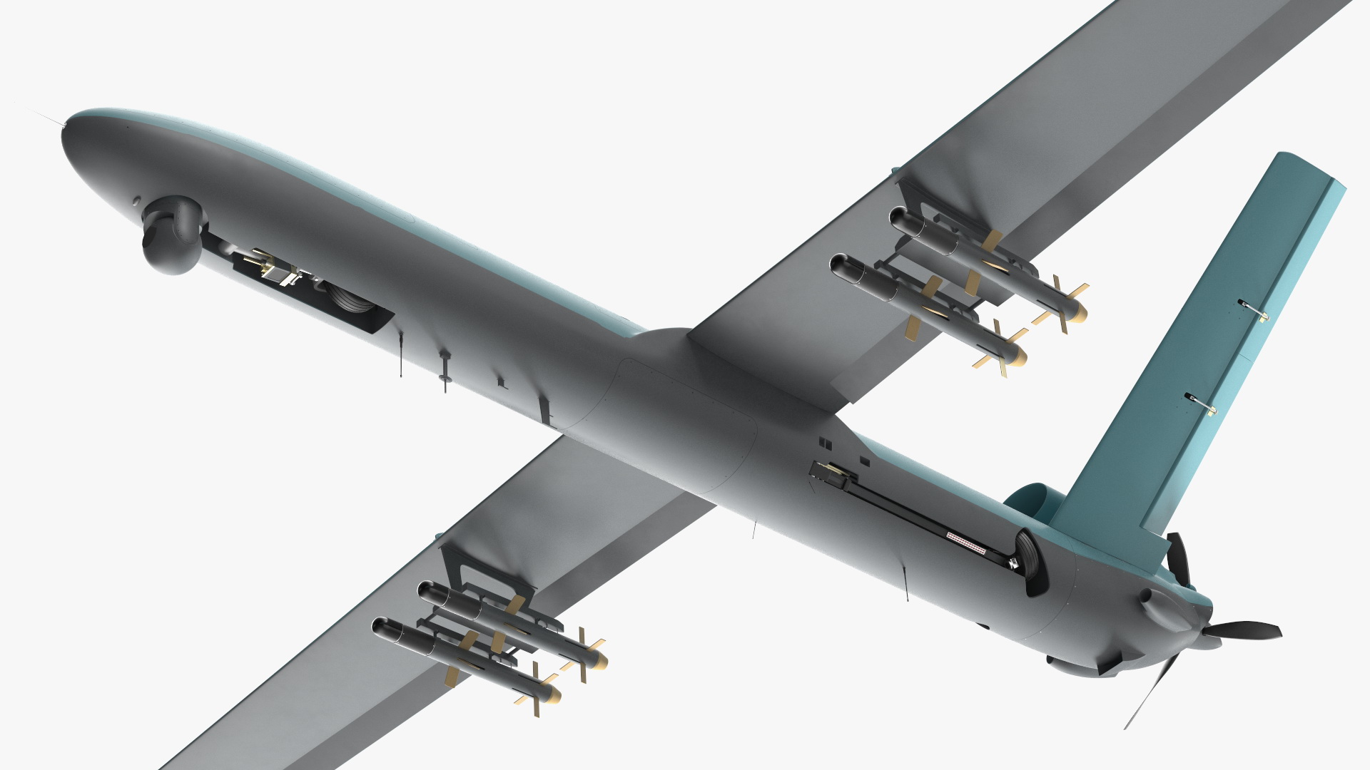 3D Unmanned Combat Drone Rigged model