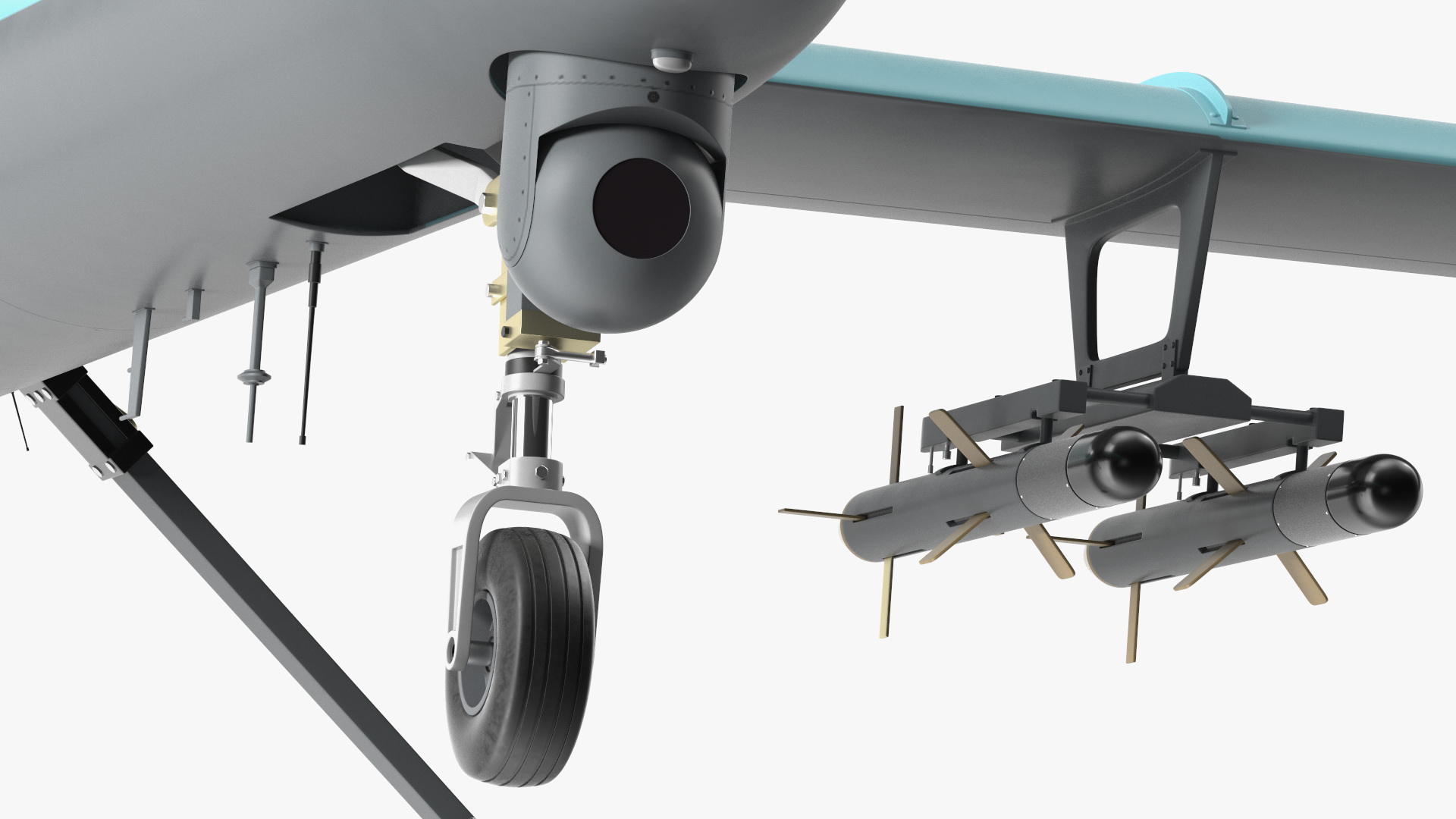 3D Unmanned Combat Drone Rigged model