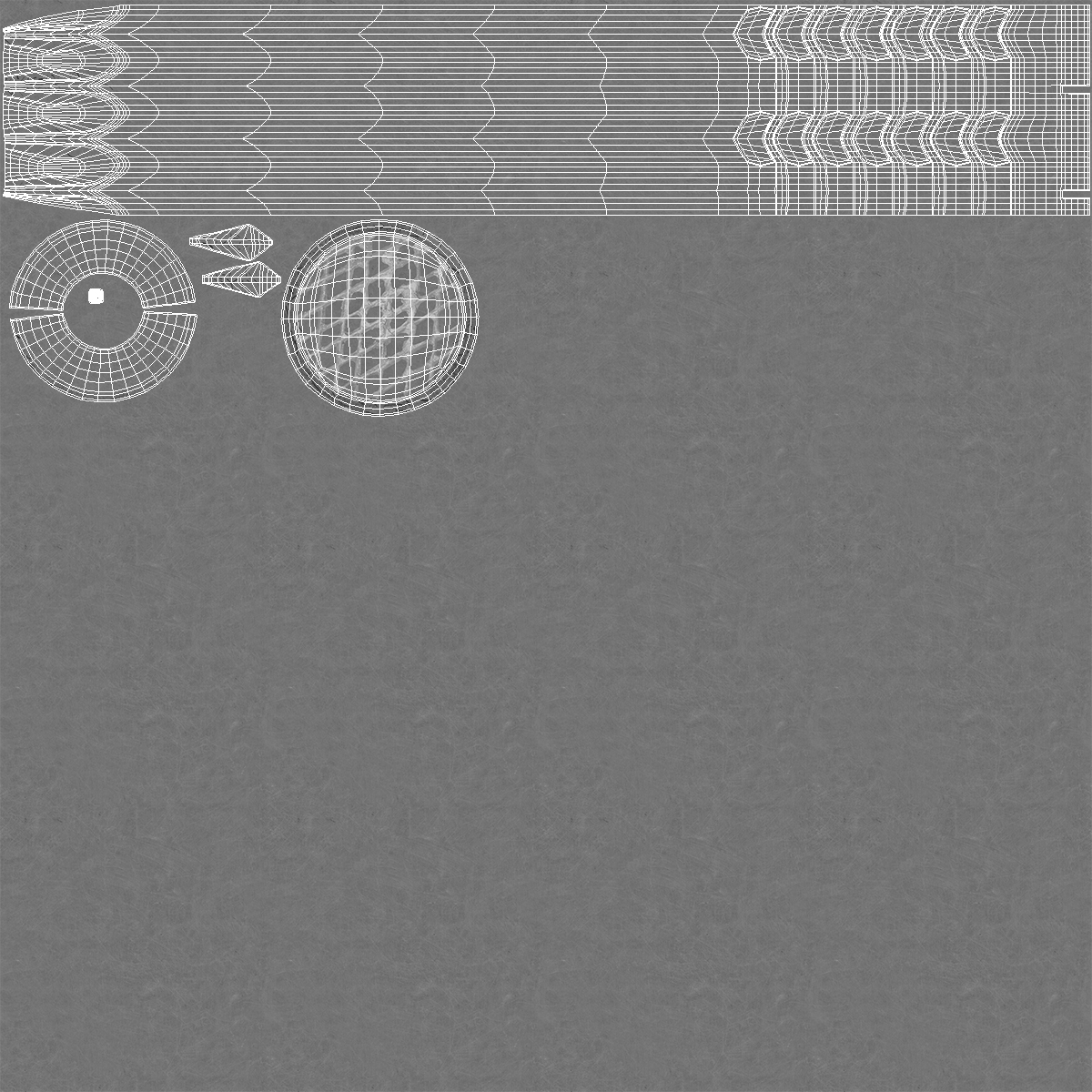 3D model Small Pile Of Steel Nails