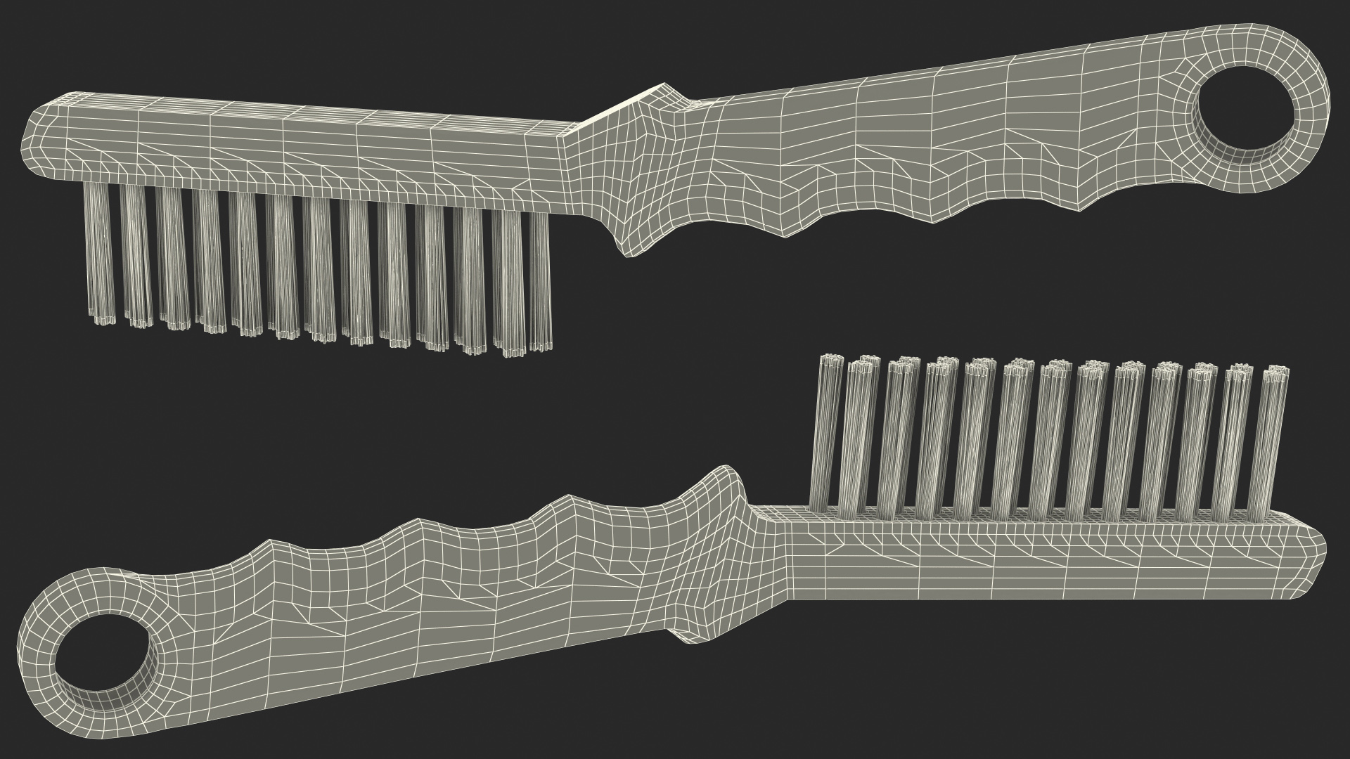 Brake Caliper Cleaning Brush Steel Wire 3D model