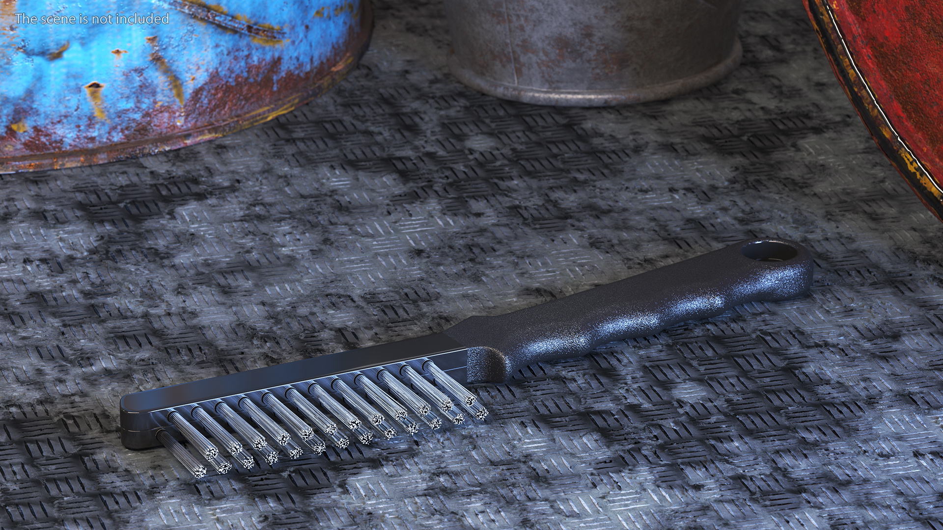 Brake Caliper Cleaning Brush Steel Wire 3D model