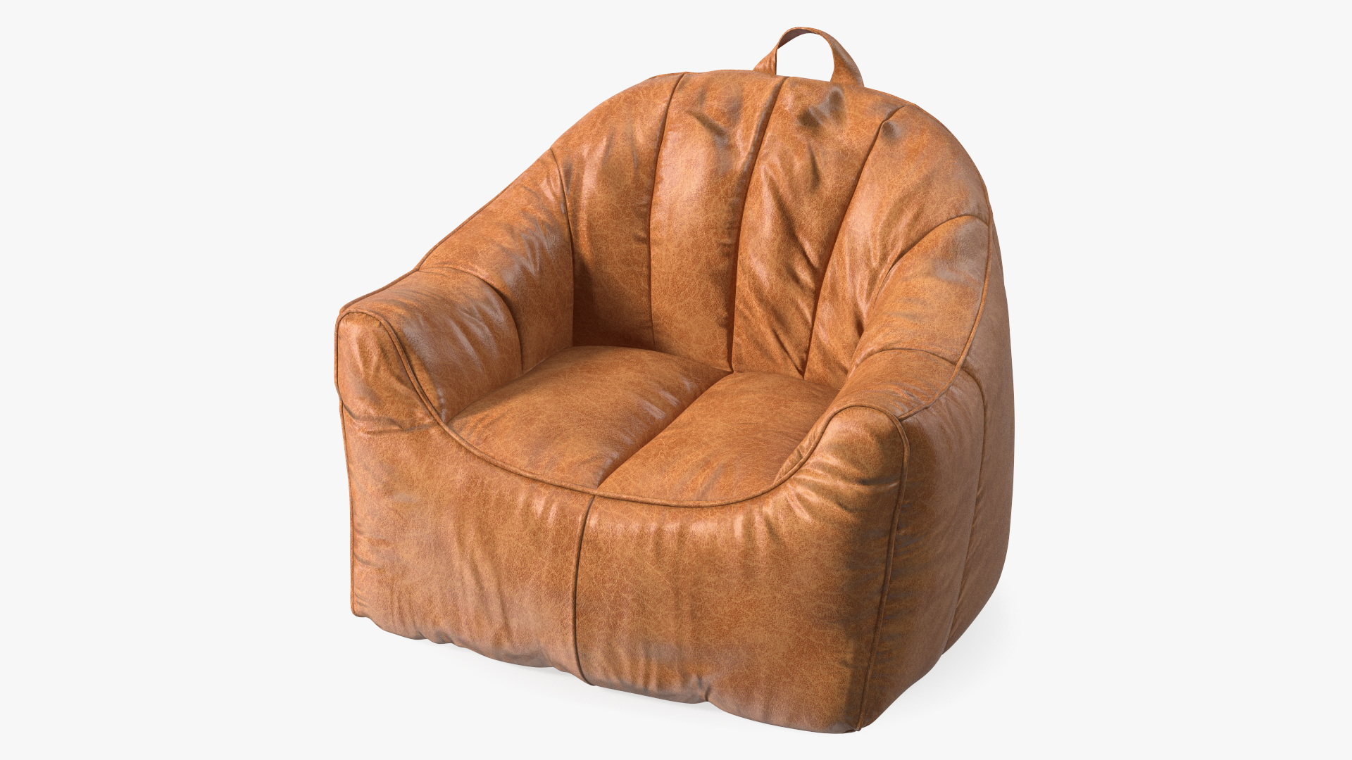 3D model Hug Bean Bag Armchair Brown Leather