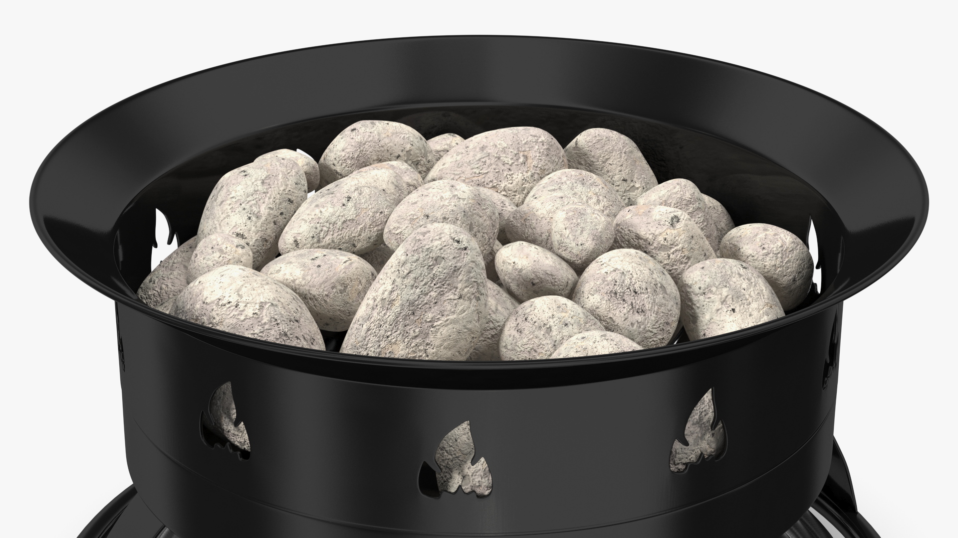 3D Outland Living Firebowl Propane Fire Pit with Rocks