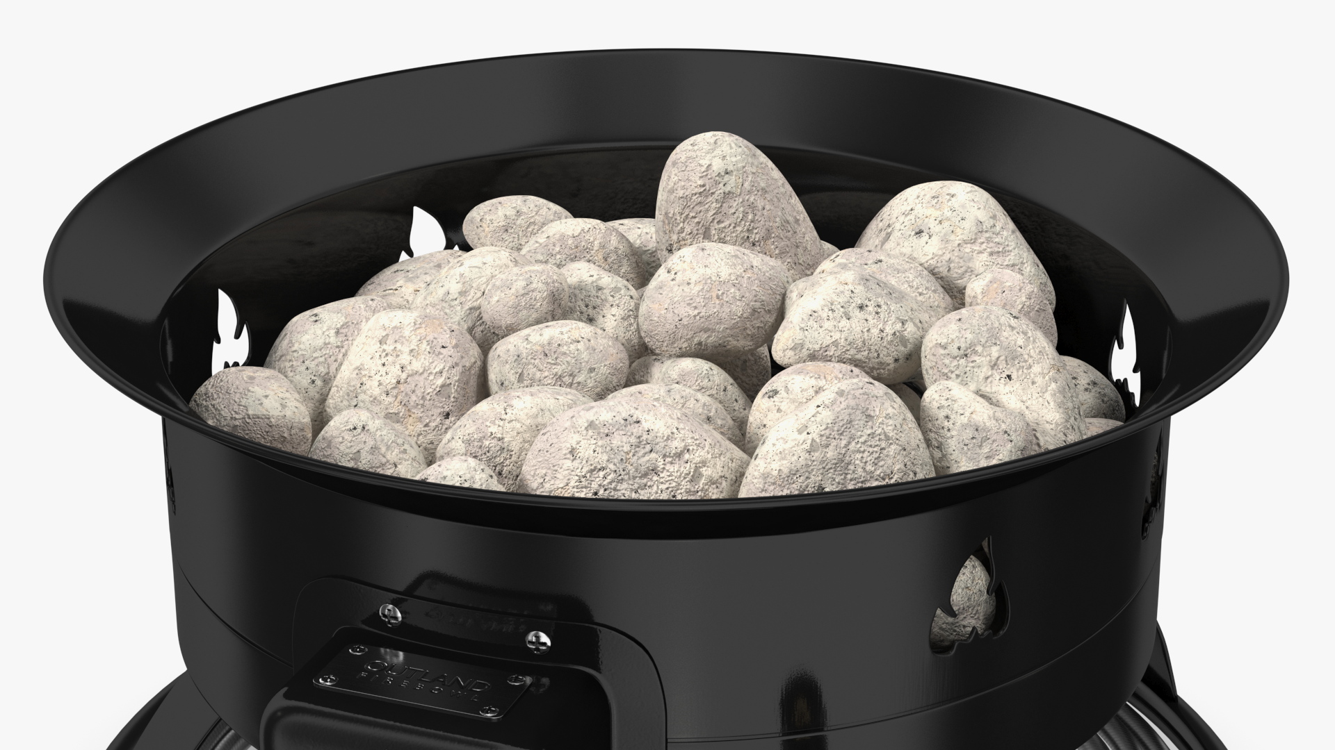 3D Outland Living Firebowl Propane Fire Pit with Rocks