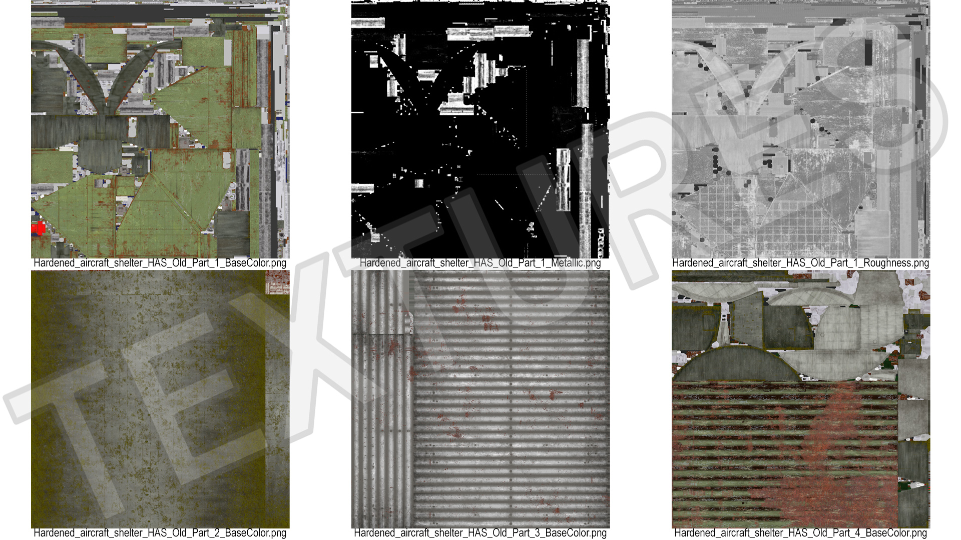 3D Abandoned Aircraft Shelter Open