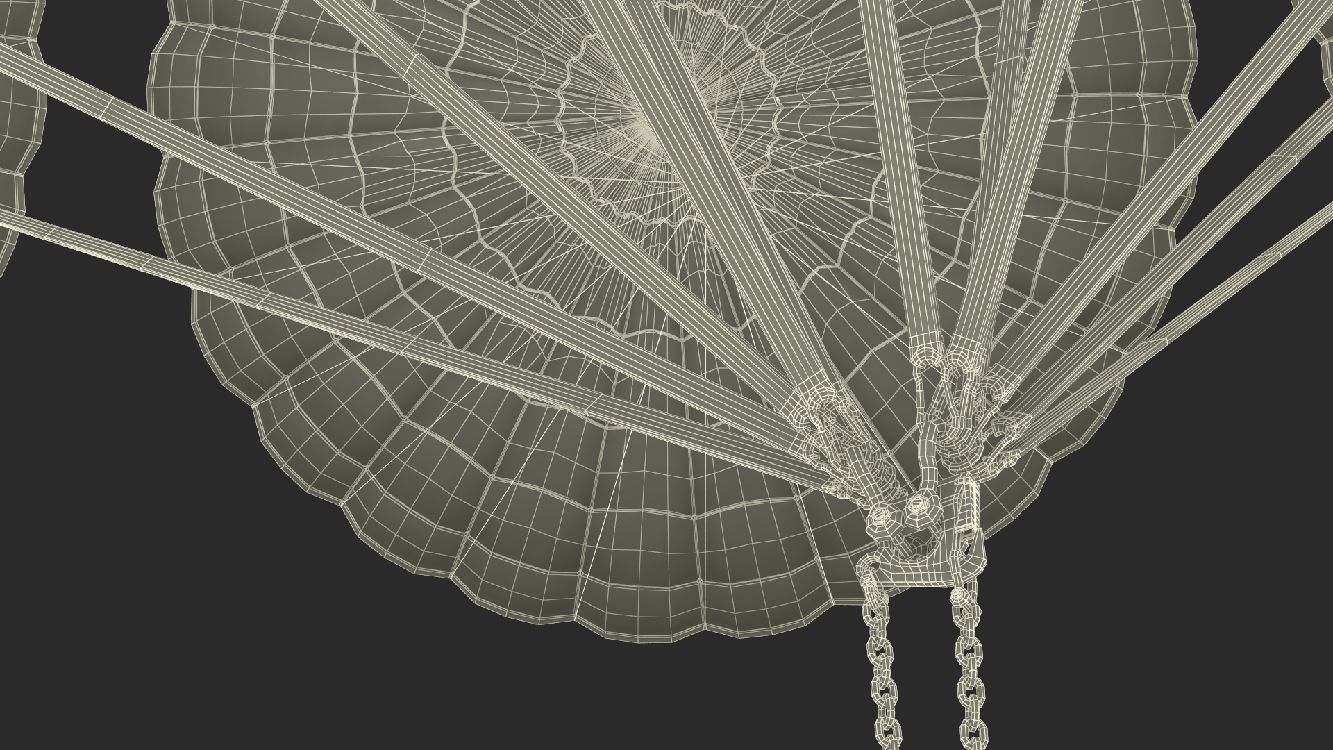 3D model Army Cargo Delivery Parachutes