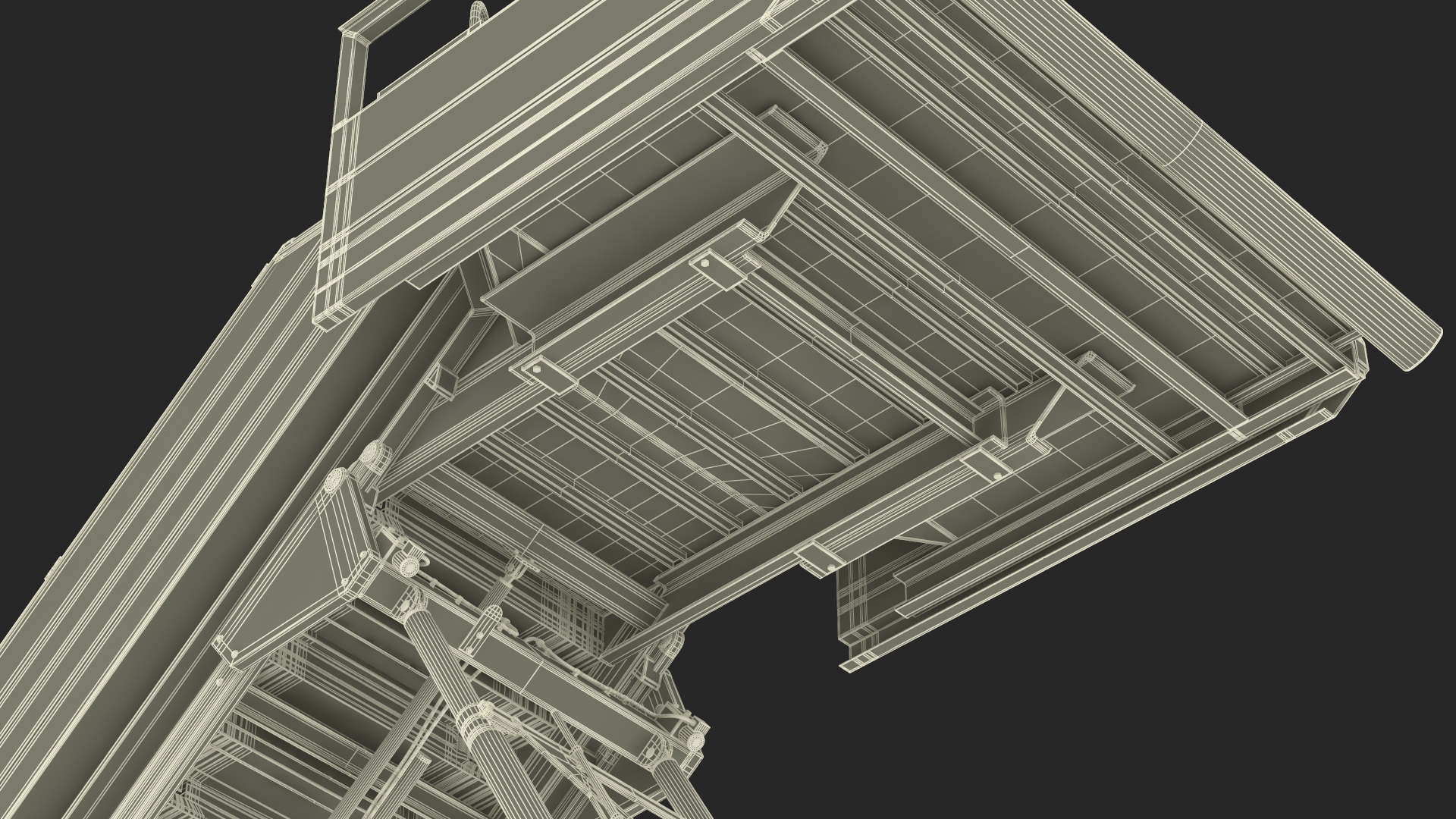 Airbus Delta with Passenger Boarding Stairs Car 3D