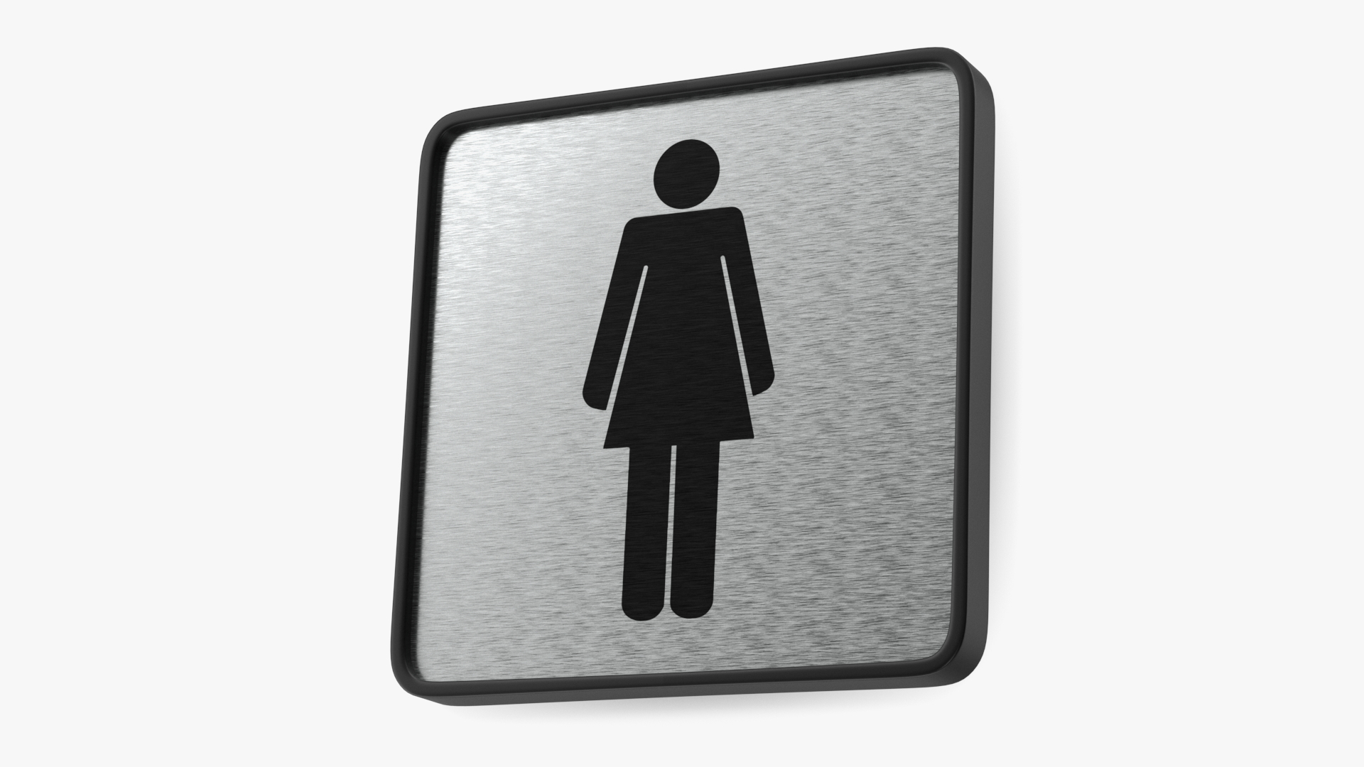 Womens Toilet Compliance Sign 3D model