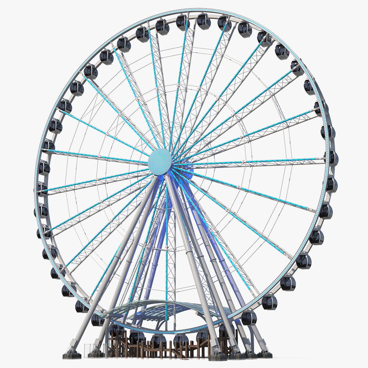 Seattle Great Ferris Wheel, view 7