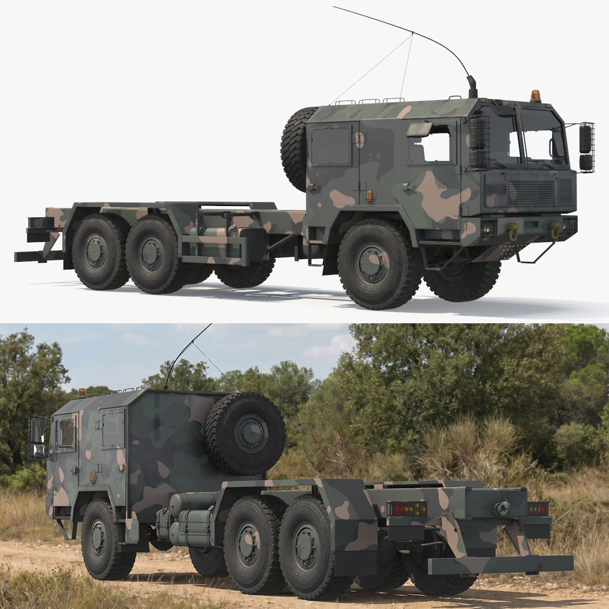 Chassis Truck 3D model preview