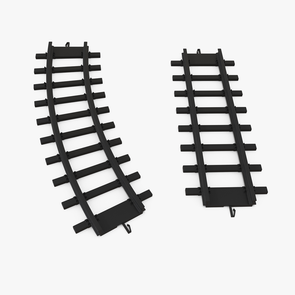 Toy Rails 3D Models Set