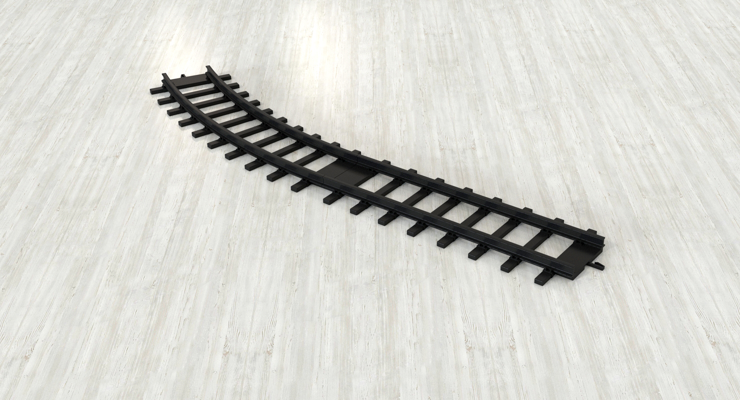 3D Toy Rails Set model