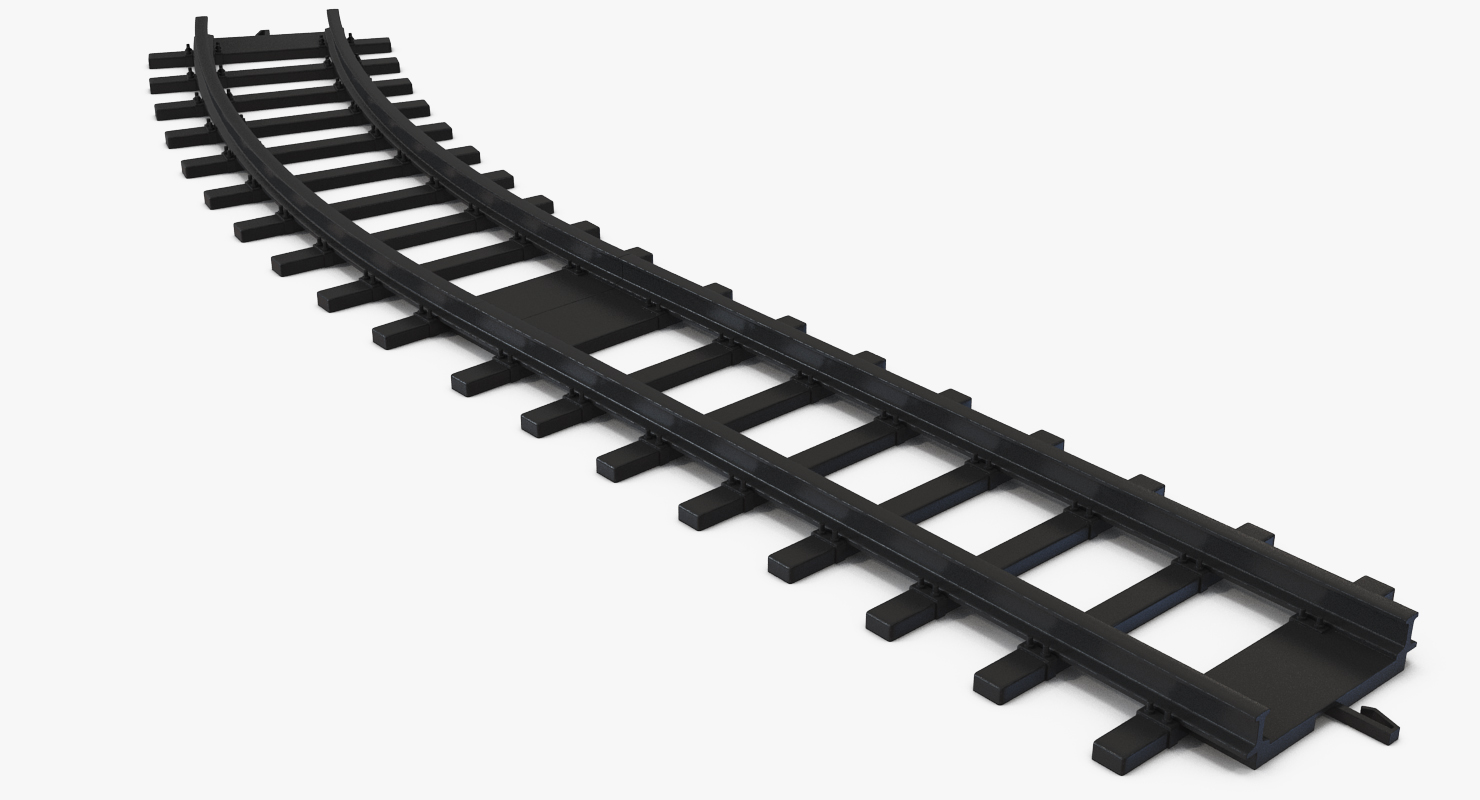 3D Toy Rails Set model