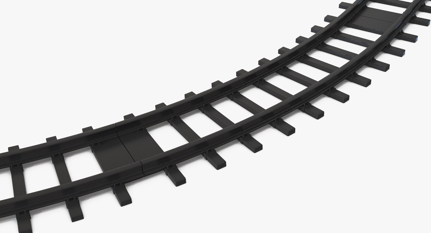 3D Toy Rails Set model