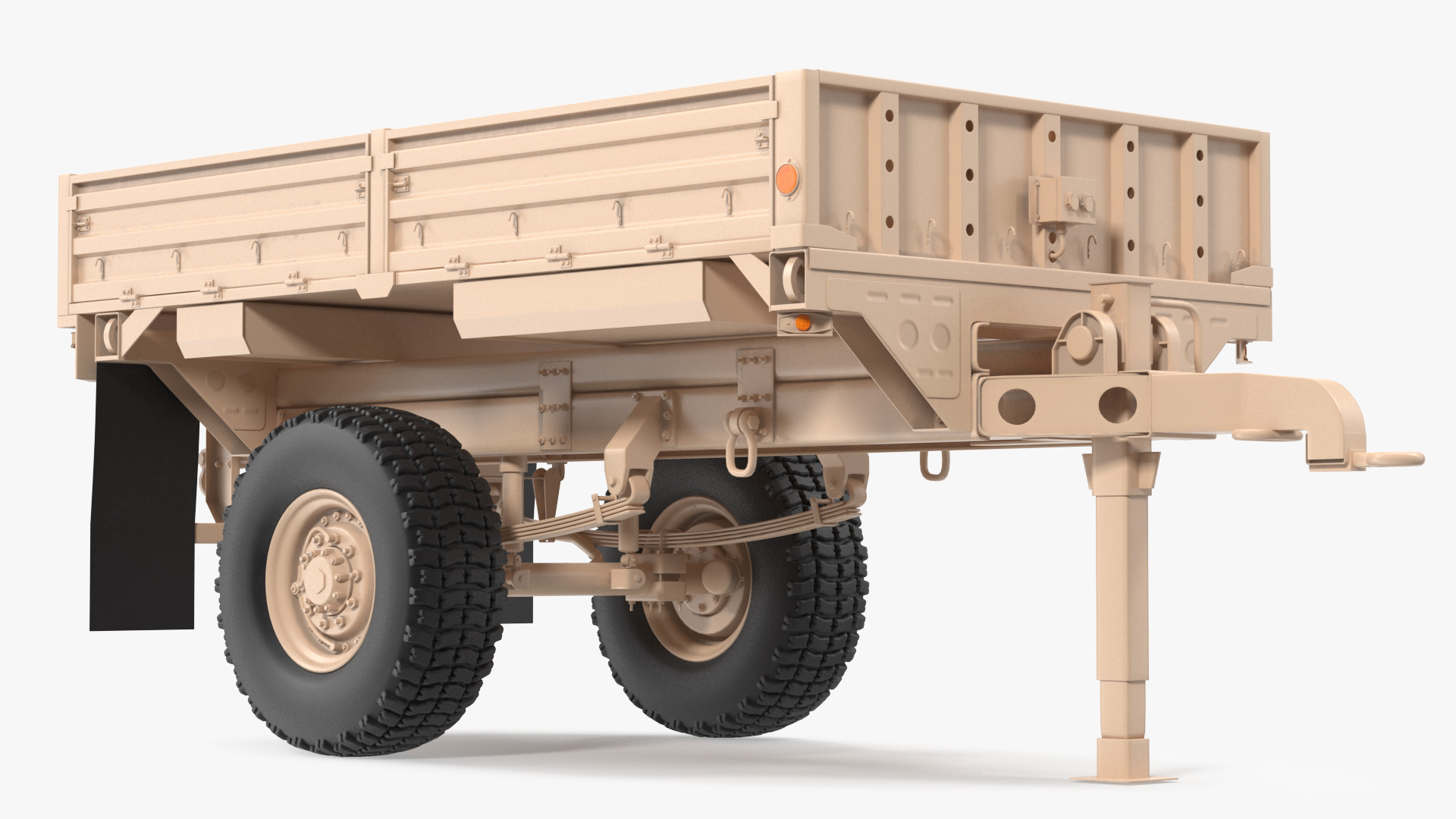 3D Military Cargo Trailer M1082 Sand model