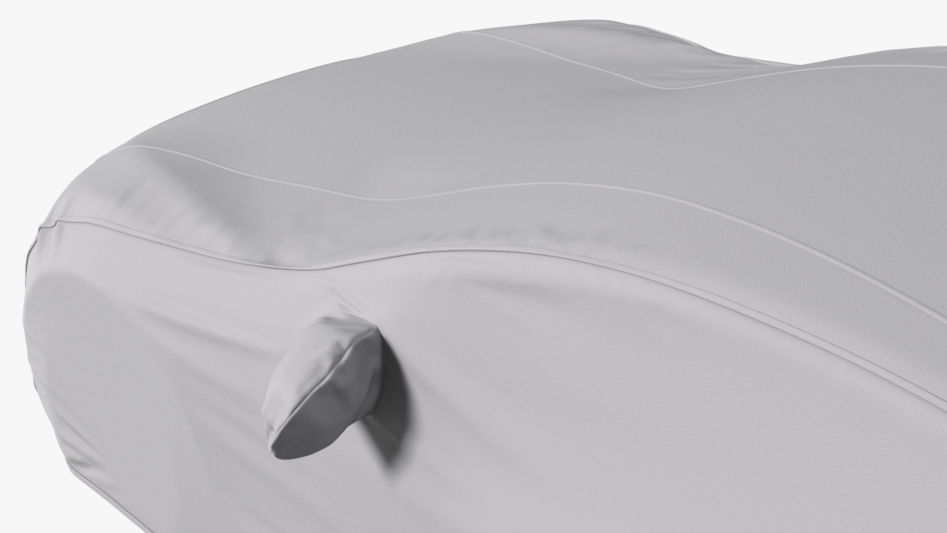 3D model Sedan Car Cover Grey