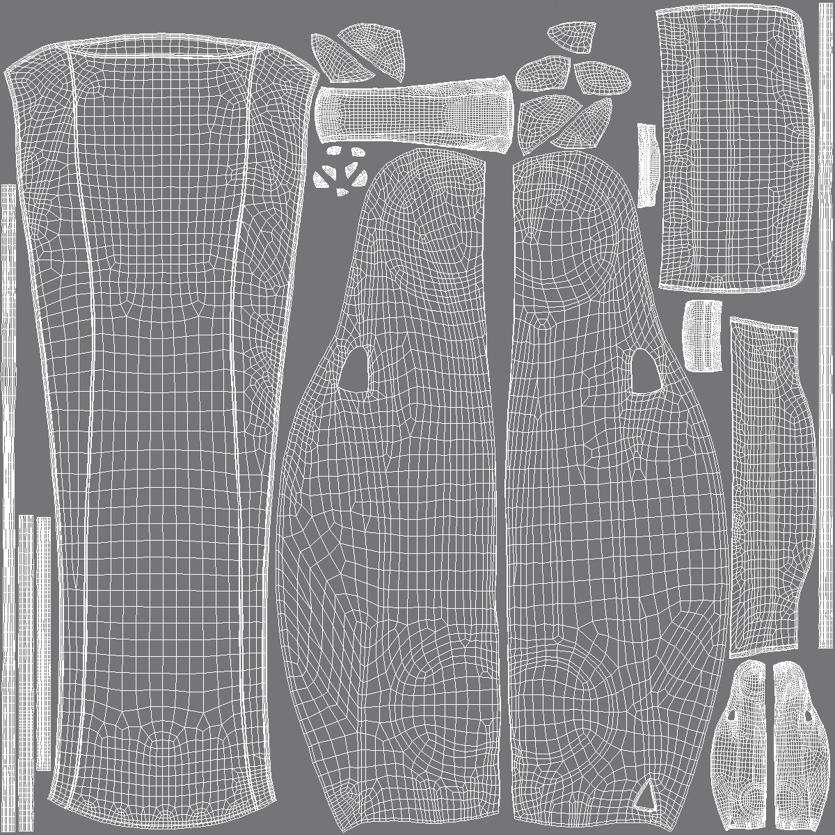 3D model Sedan Car Cover Grey