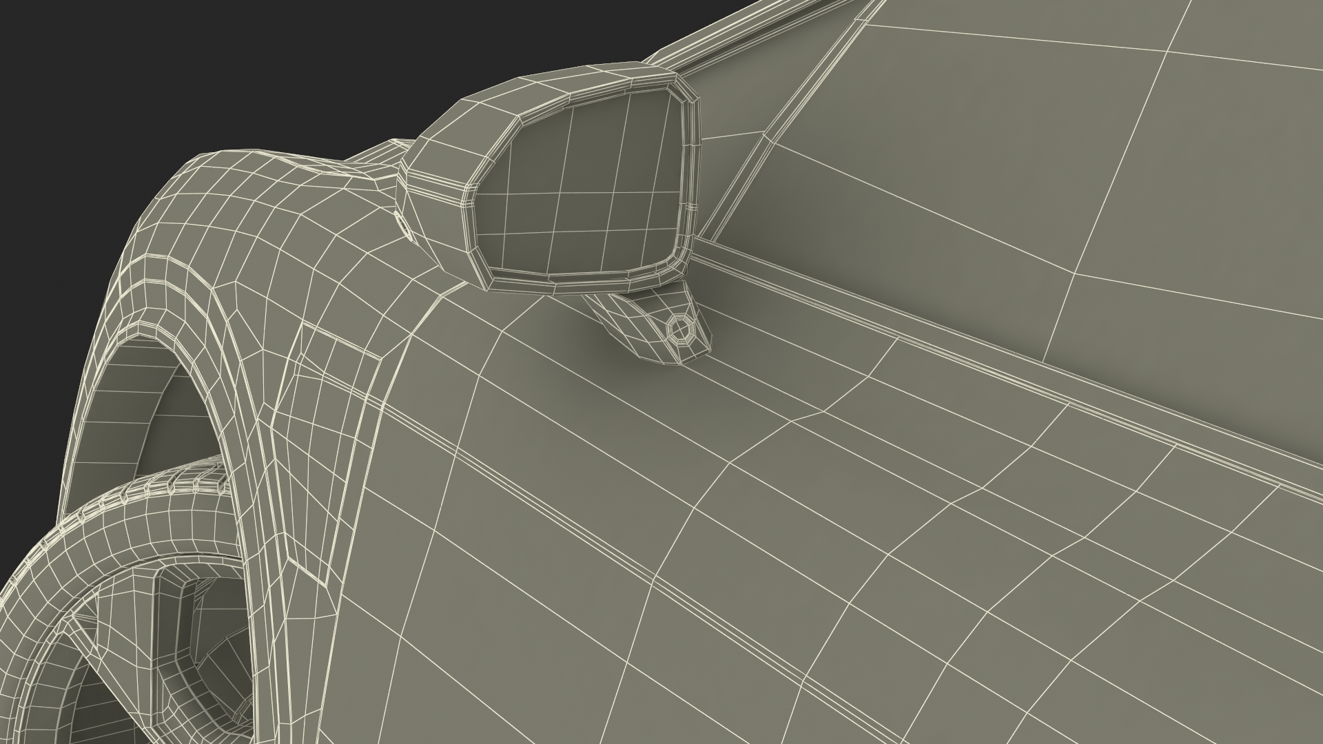 Lucid Gravity Electric Suv Gray with Lights Off Rigged 3D model