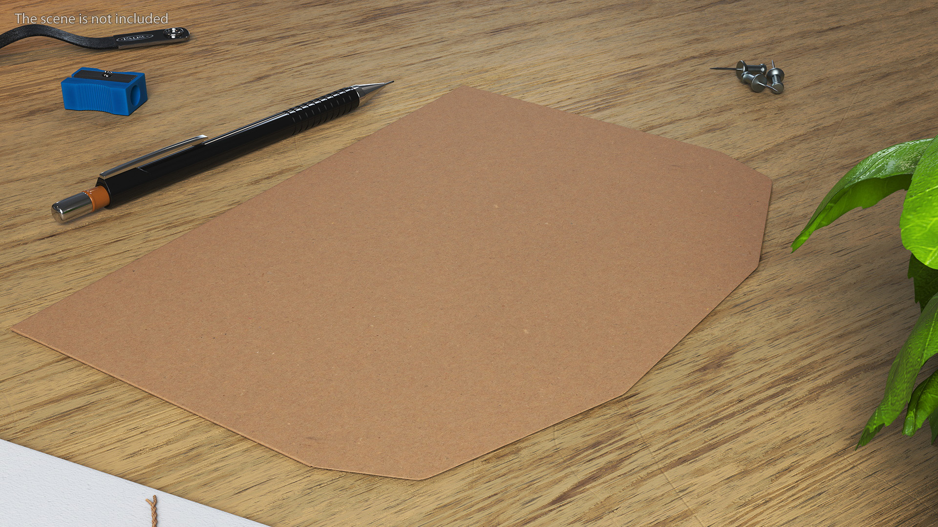 3D model Craft Paper Trapezium Envelope
