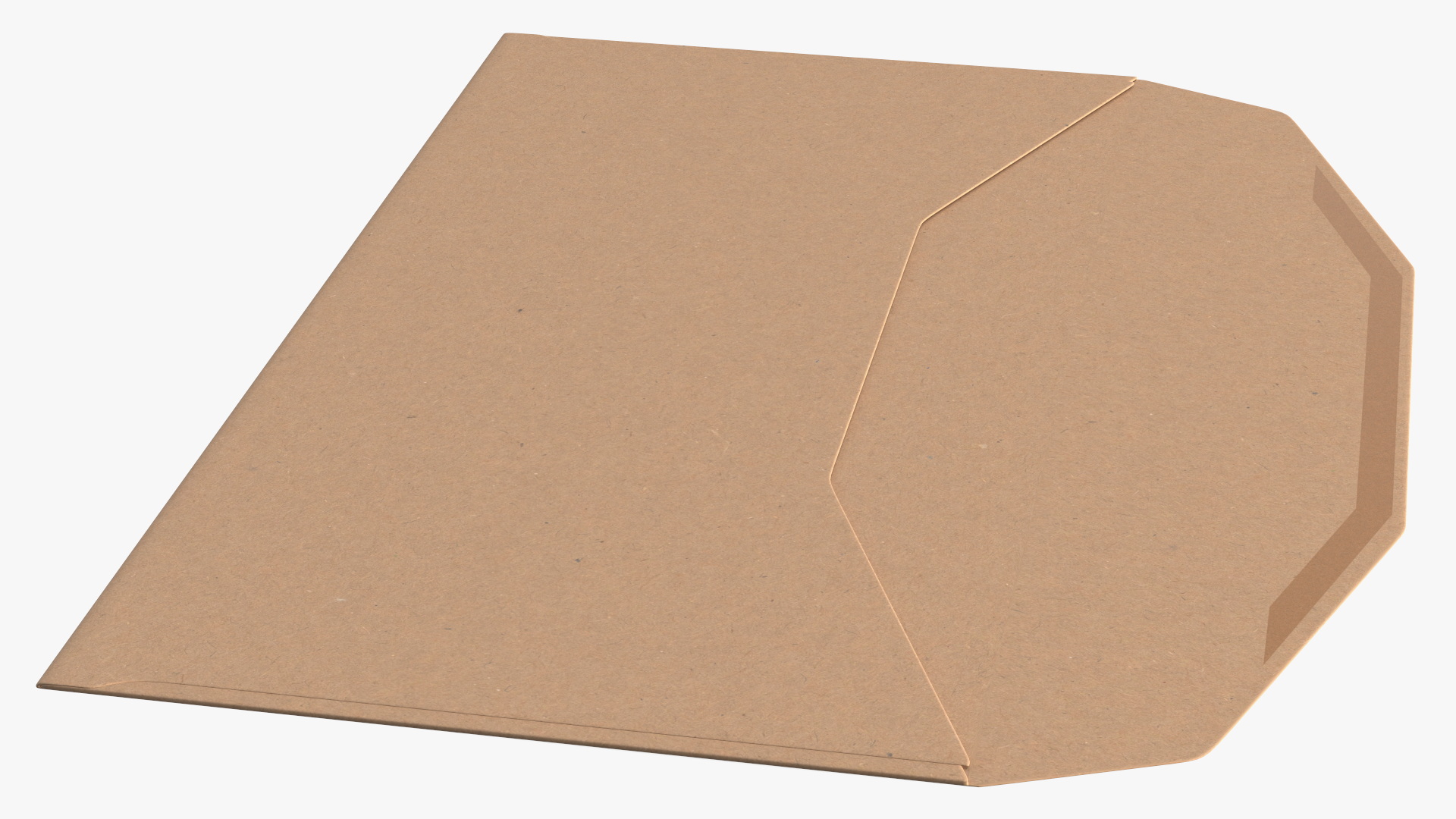3D model Craft Paper Trapezium Envelope