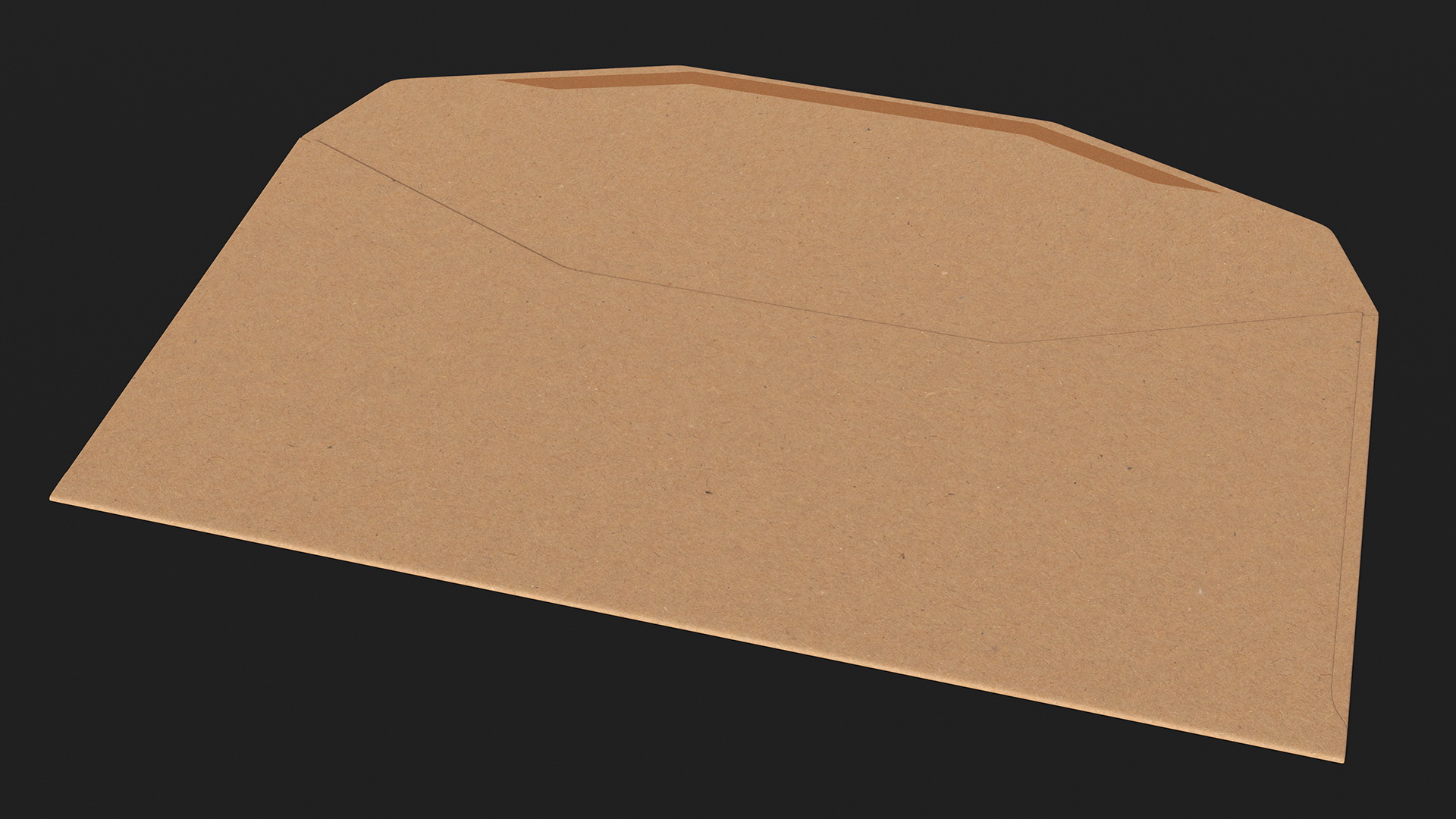 3D model Craft Paper Trapezium Envelope