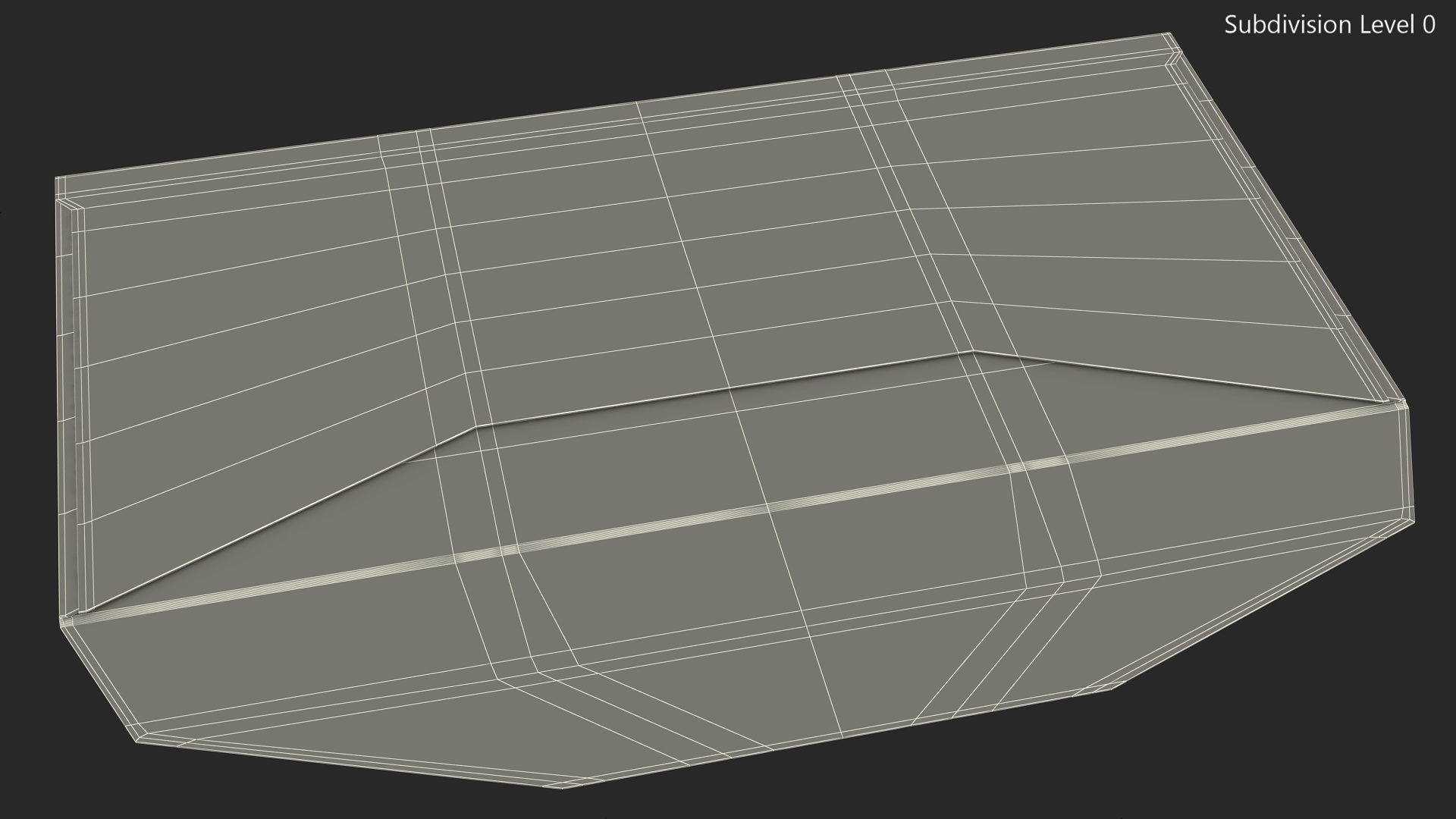 3D model Craft Paper Trapezium Envelope