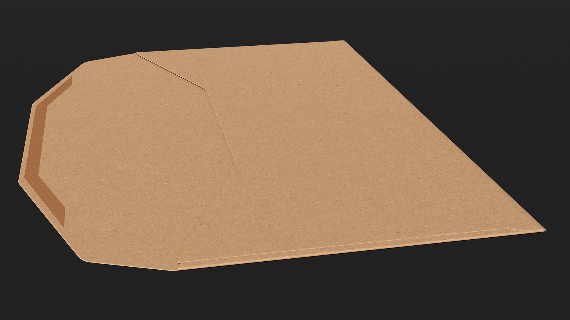 3D model Craft Paper Trapezium Envelope