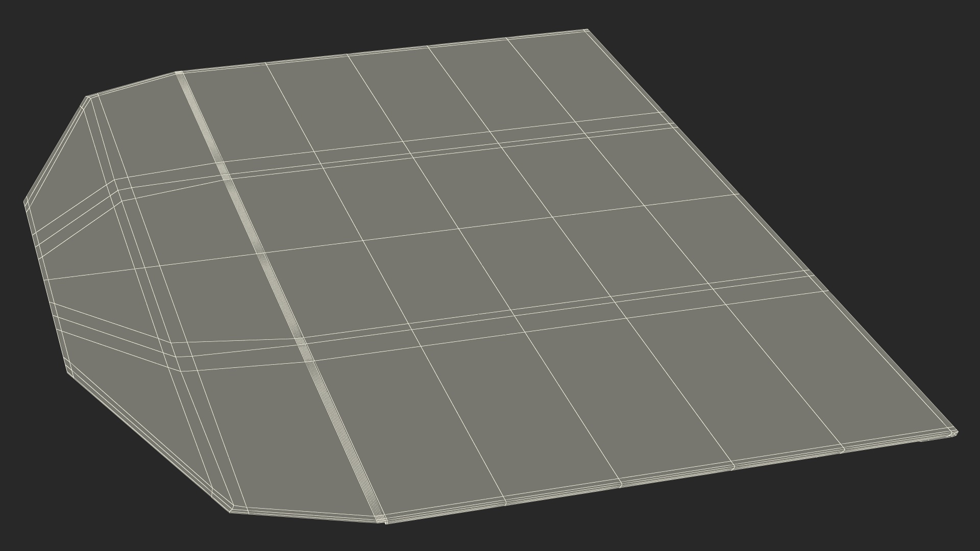 3D model Craft Paper Trapezium Envelope
