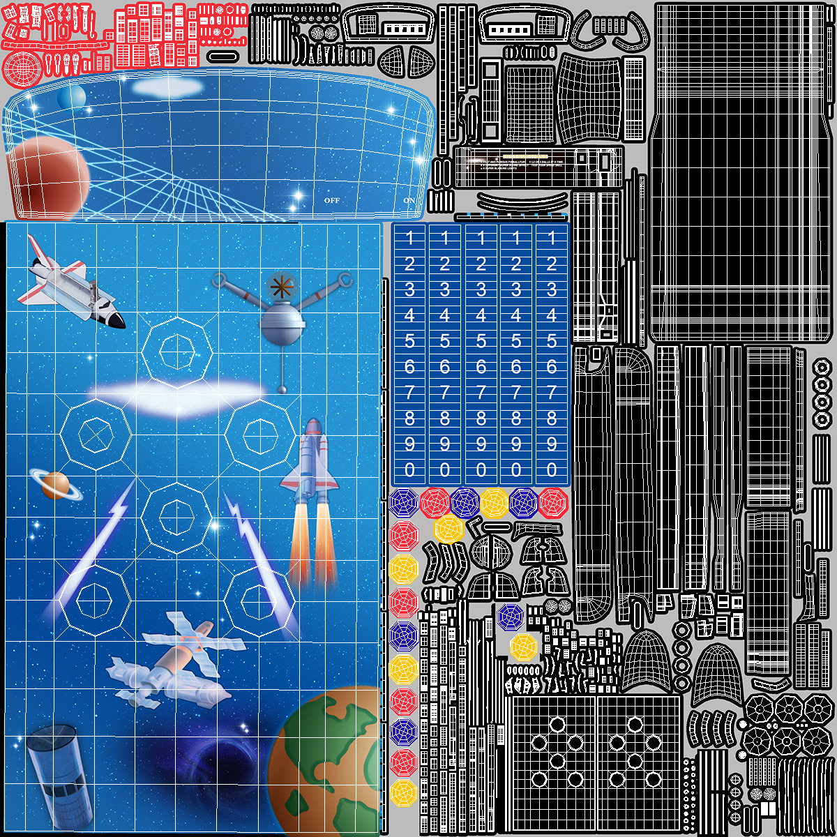3D Space Mini Pinball Machine