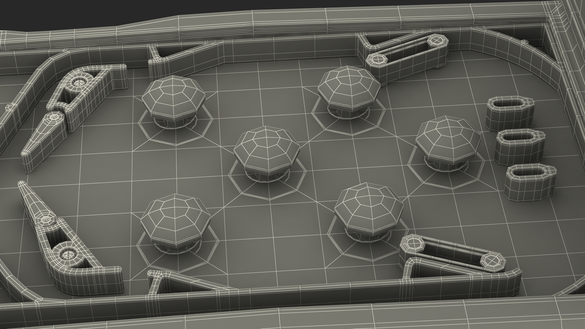 3D Space Mini Pinball Machine