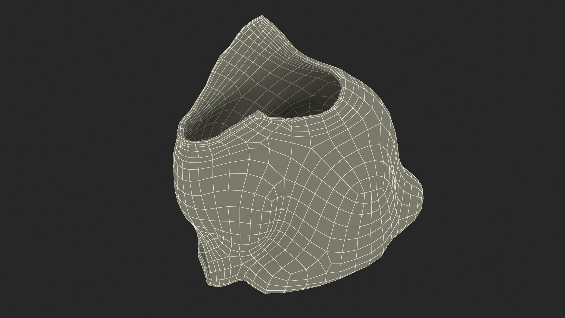 Chocolate Easter Bunny Without a Head 3D
