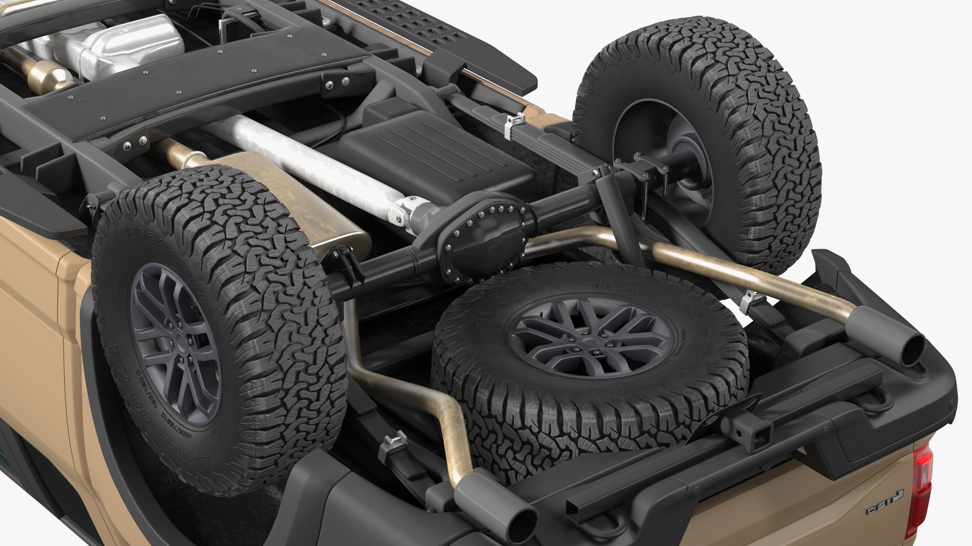 Ford F150 Raptor with X-MADIS Anti Drone System Rigged 3D model
