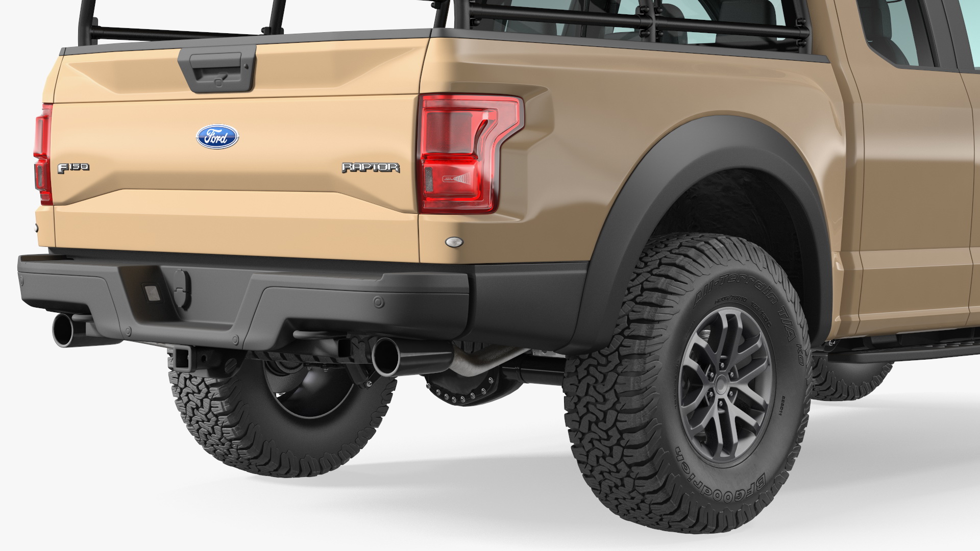 Ford F150 Raptor with X-MADIS Anti Drone System Rigged 3D model