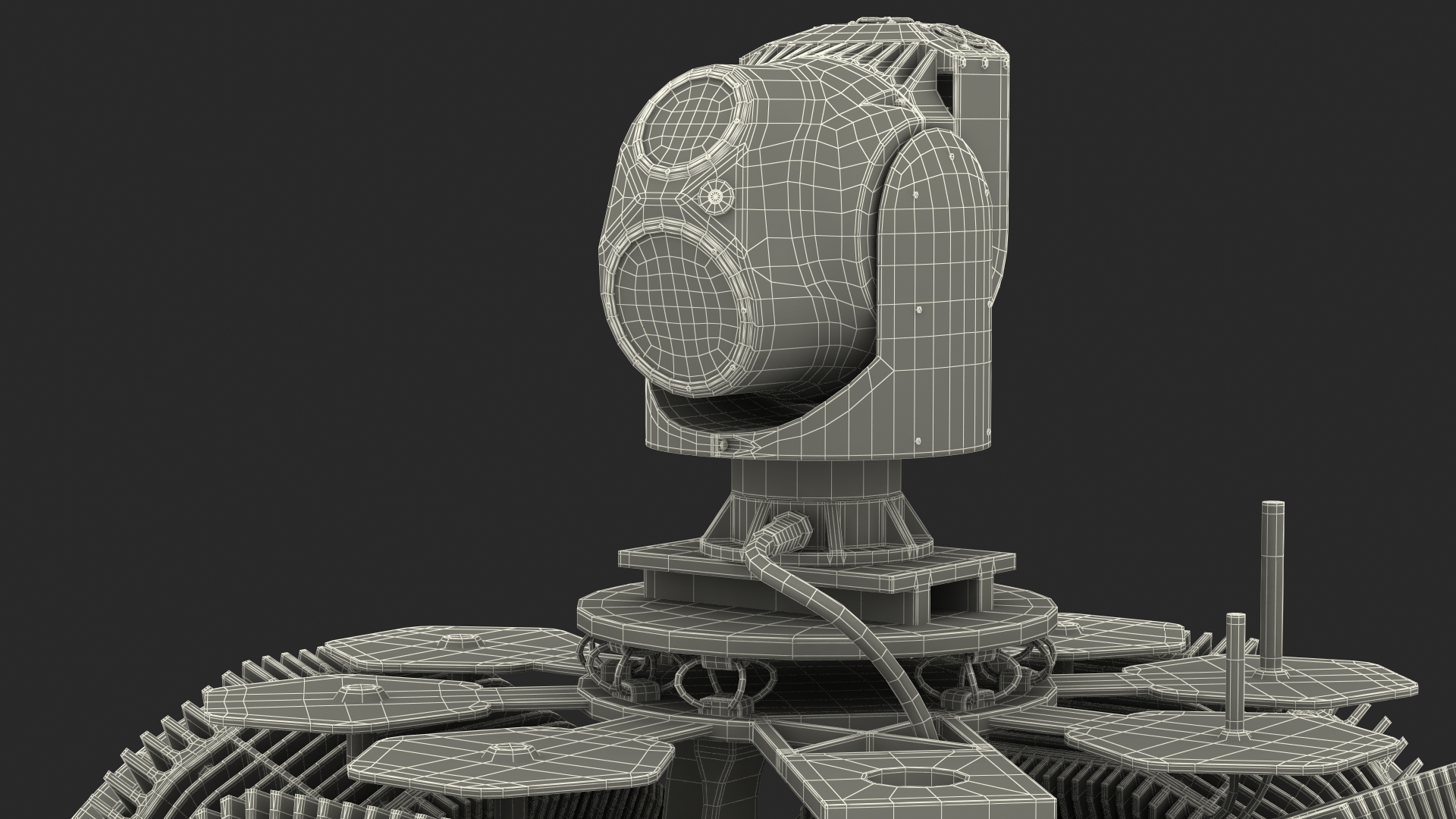 Ford F150 Raptor with X-MADIS Anti Drone System Rigged 3D model