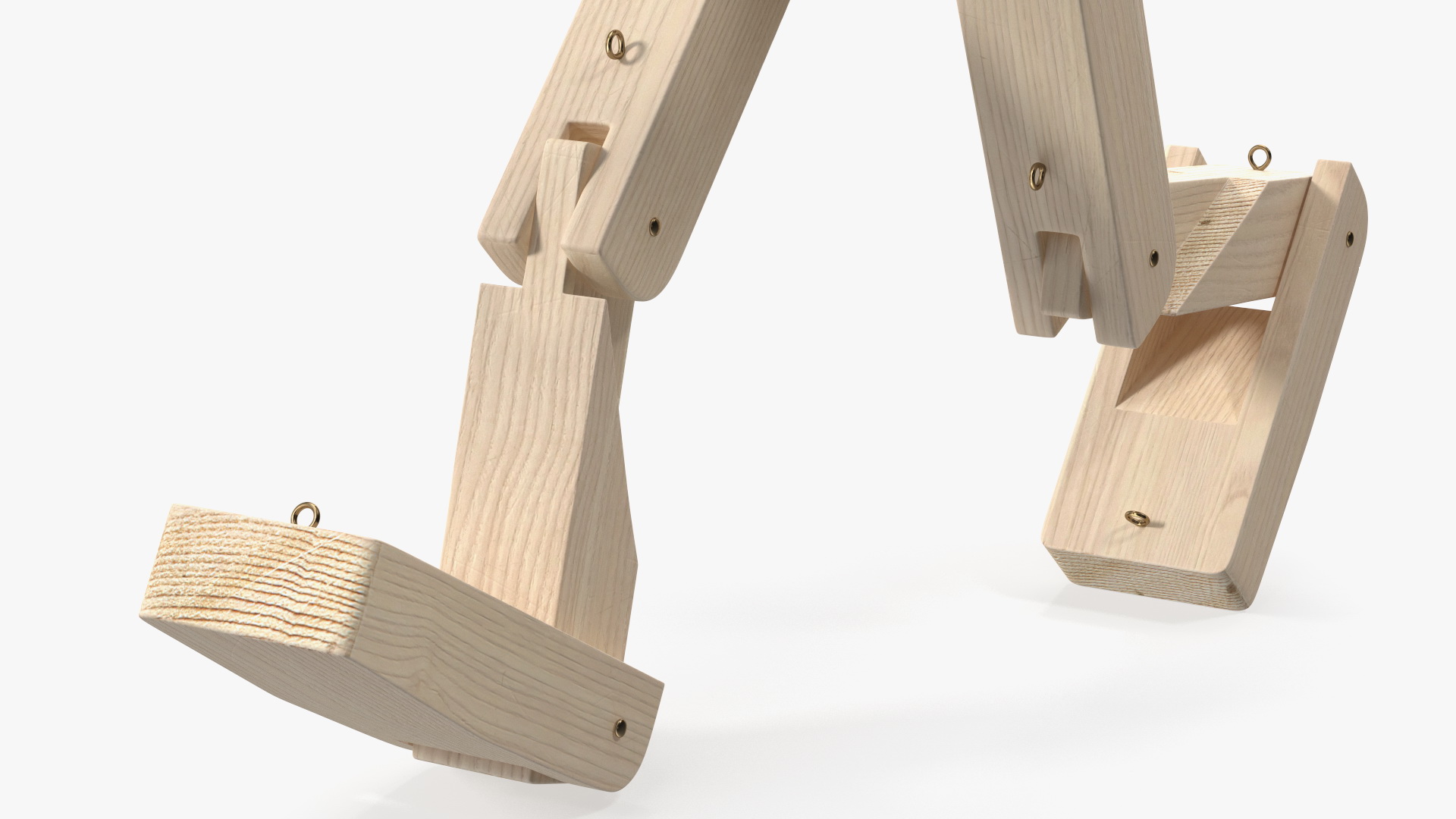 3D model Walk Raw Wooden Character