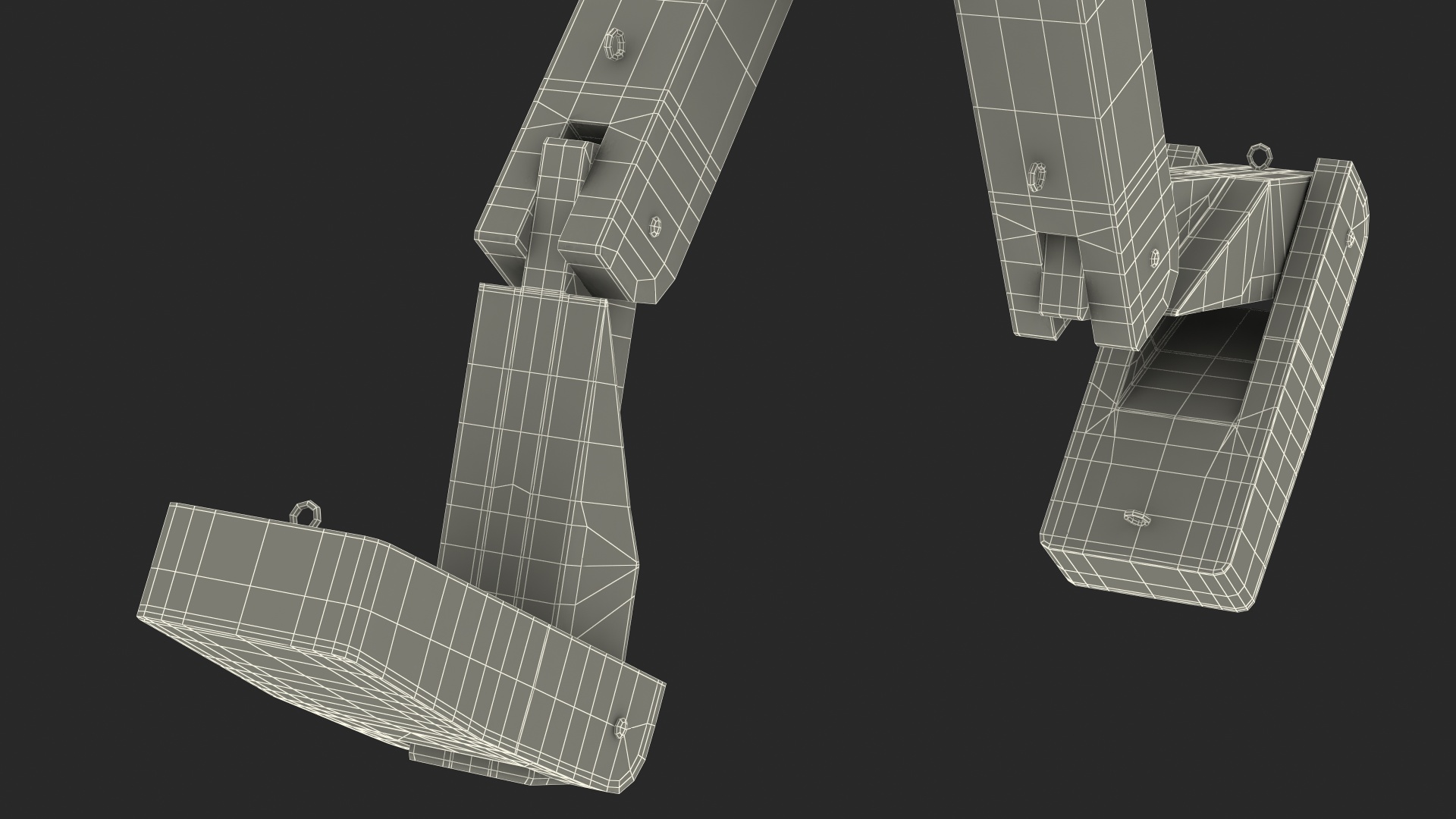 3D model Walk Raw Wooden Character