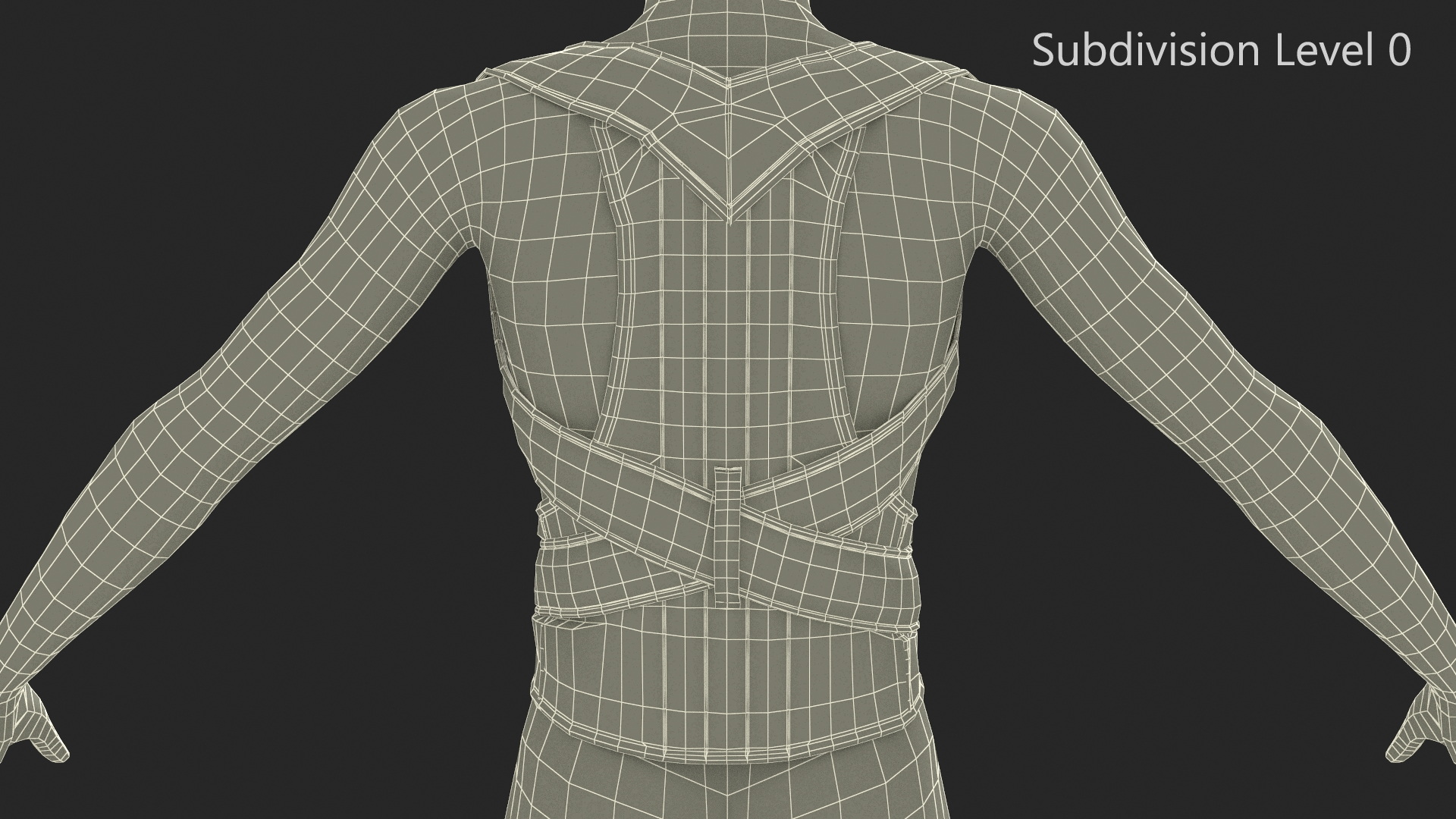 3D Posture Corrector for Women and Men on Mannequin model