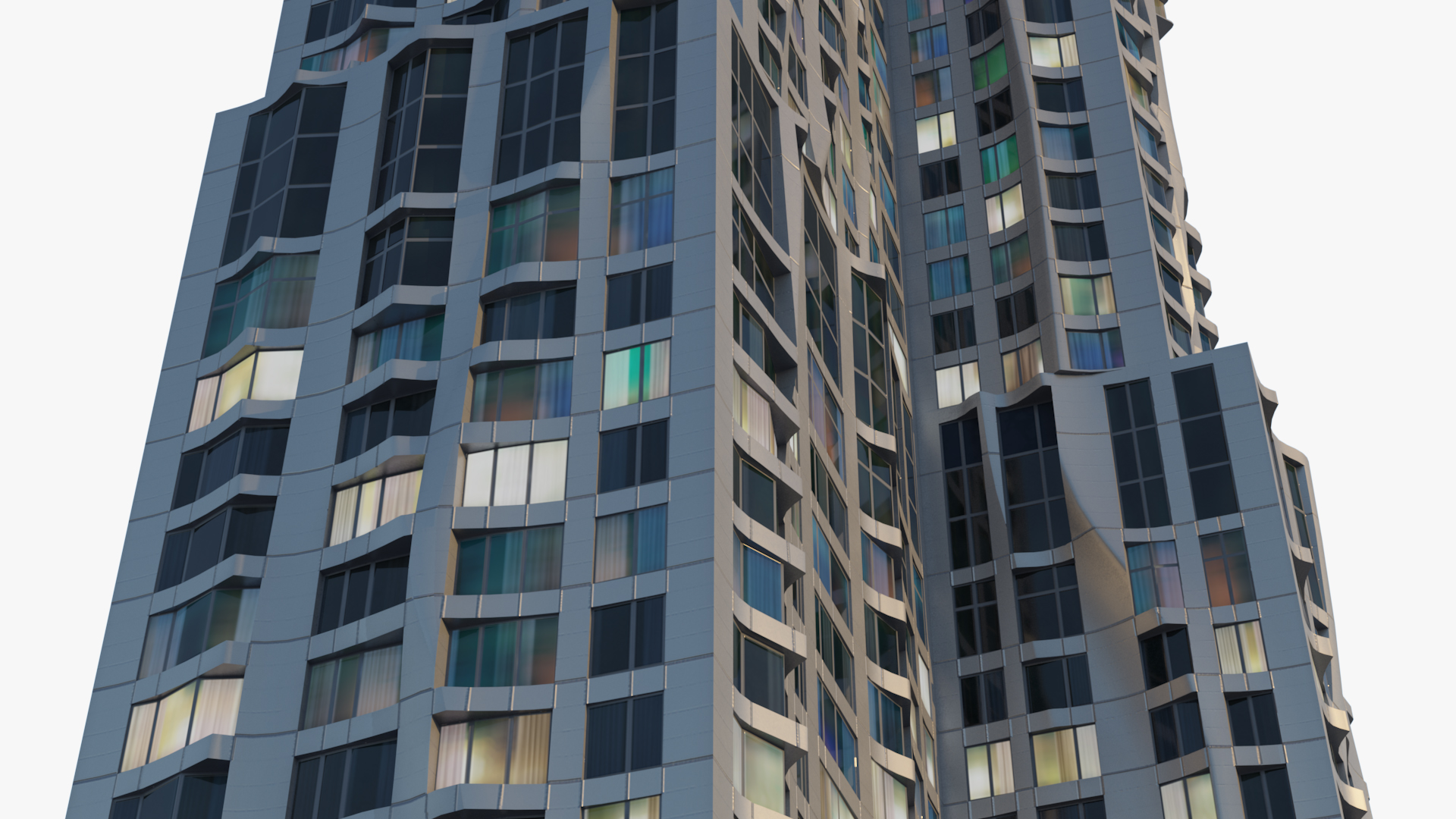 3D New York by Gehry At Night