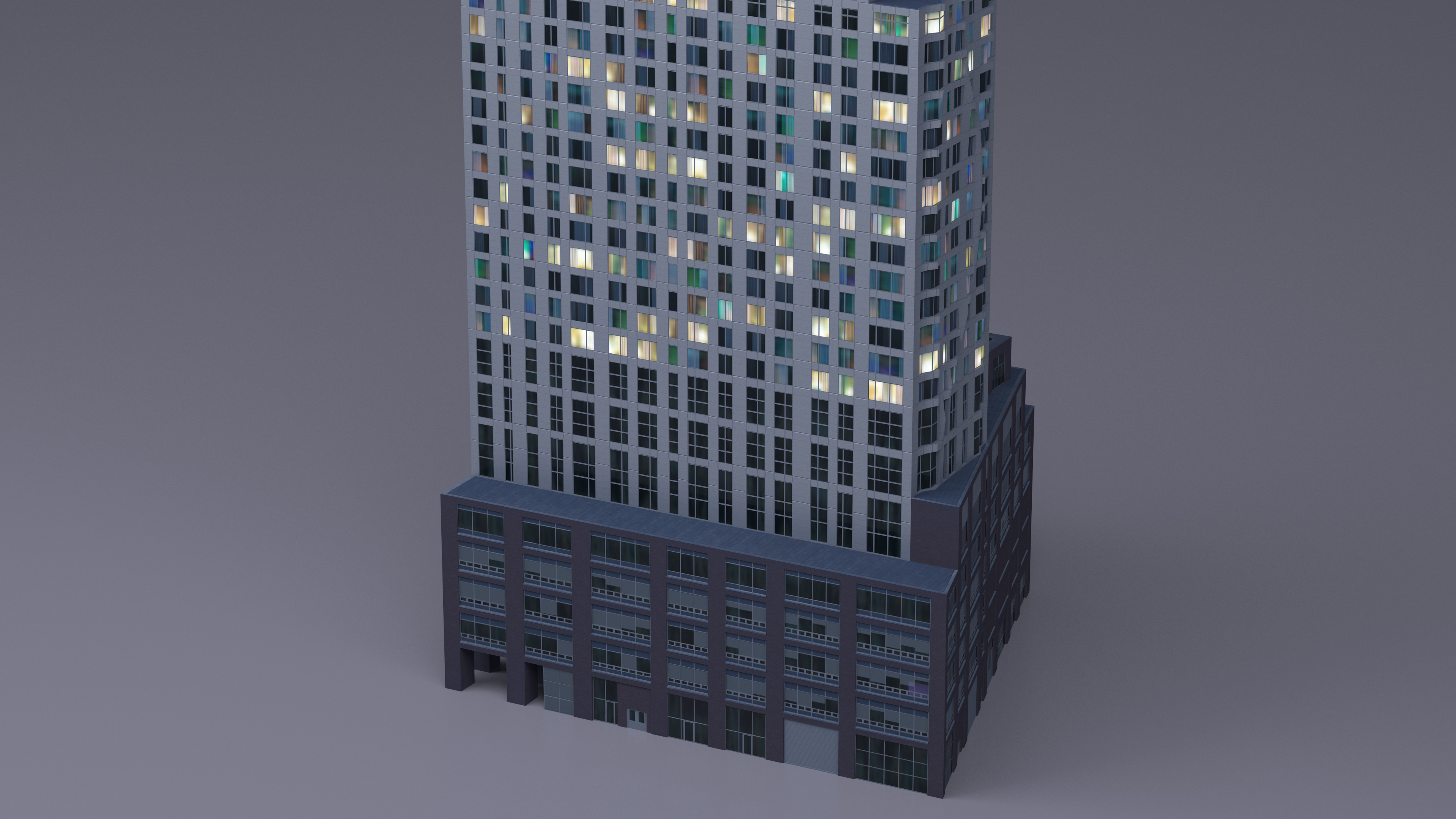 3D New York by Gehry At Night
