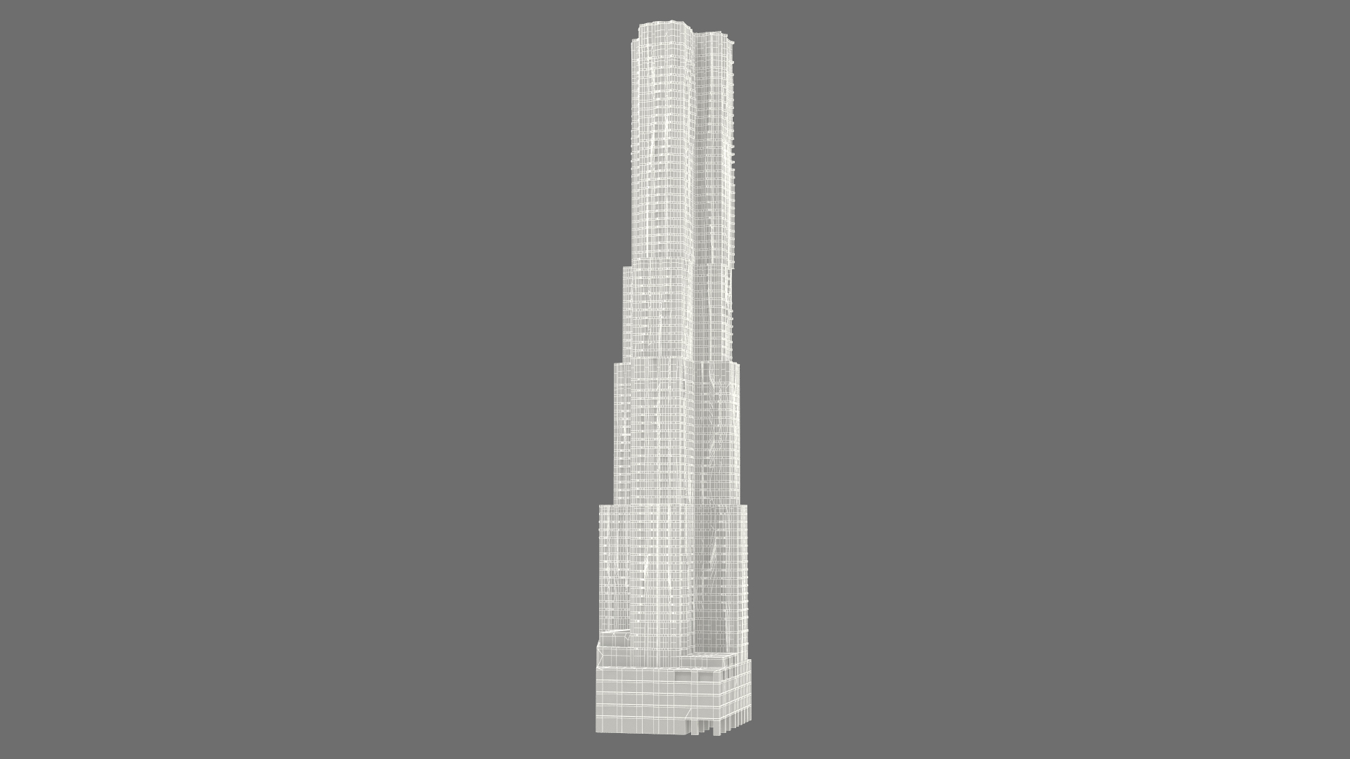 3D New York by Gehry At Night
