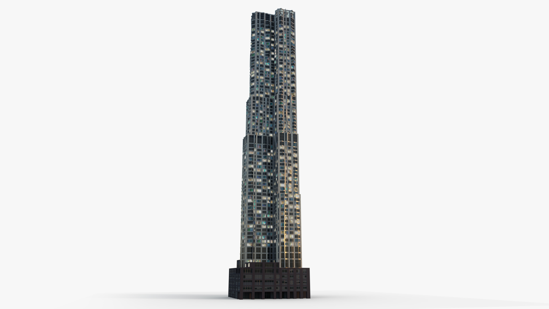 3D New York by Gehry At Night
