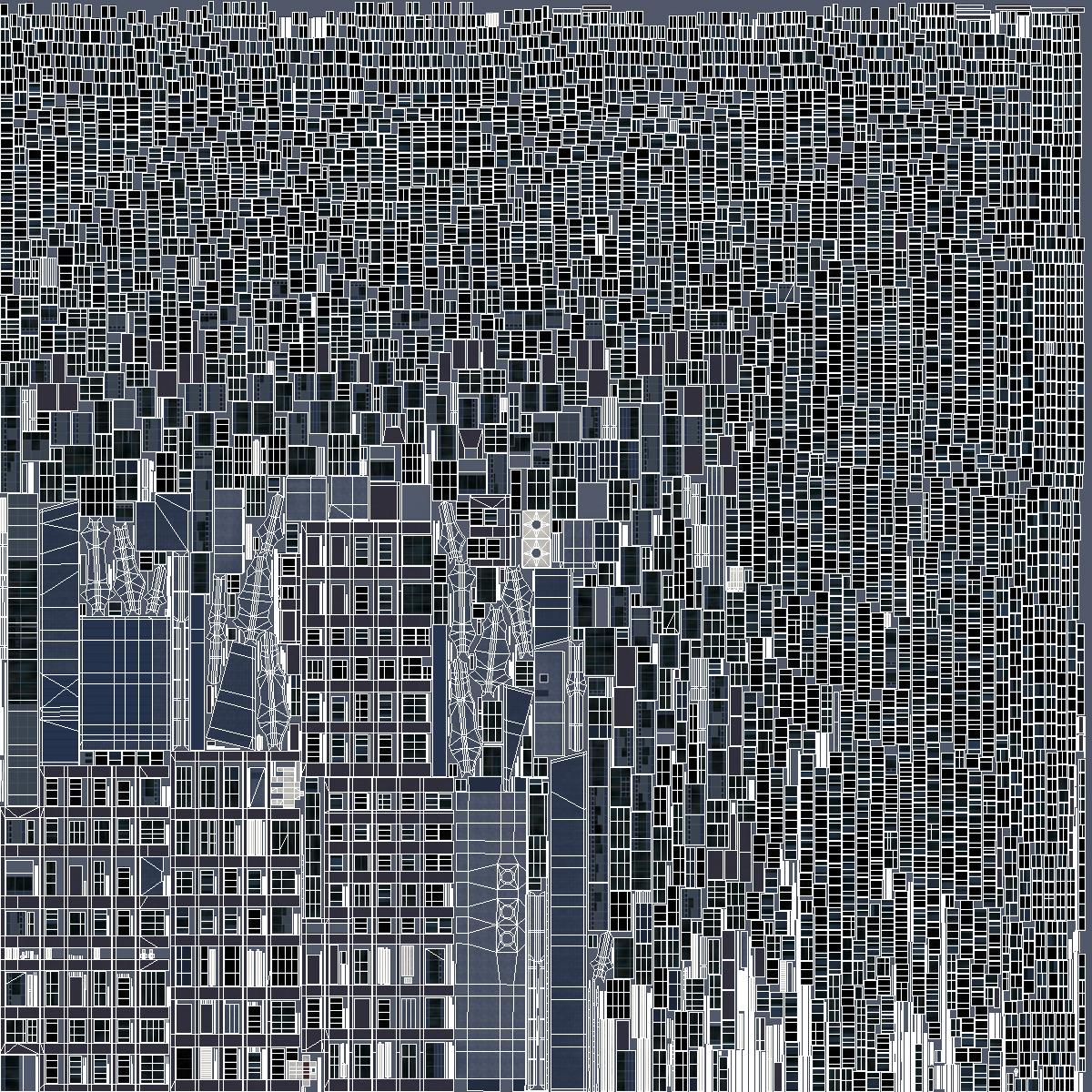 3D New York by Gehry At Night